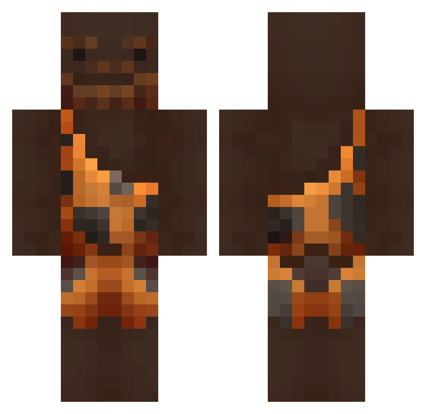 Julesleyder Minecraft skin, front and back view
