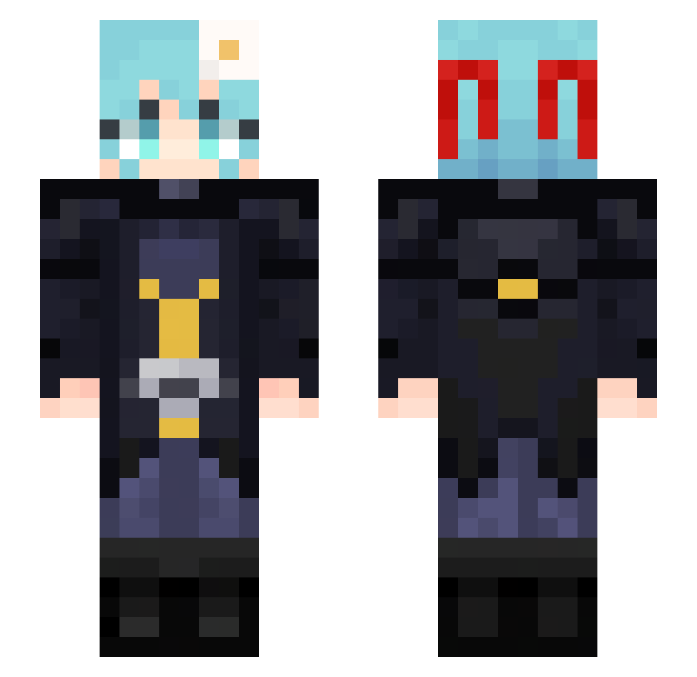 bobgoat89 Minecraft skin, front and back view