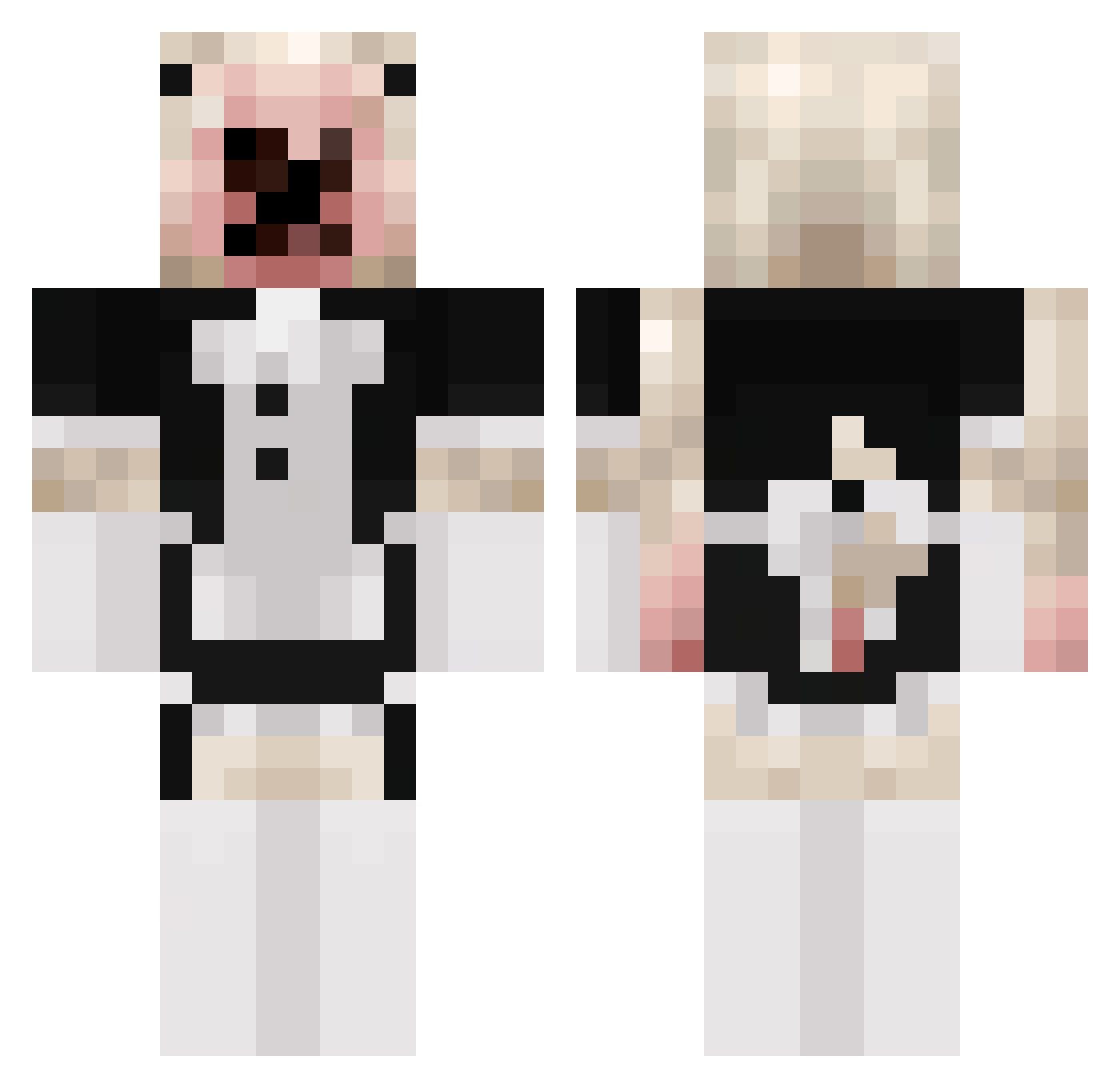 cookie_crumble15 Minecraft skin, front and back view