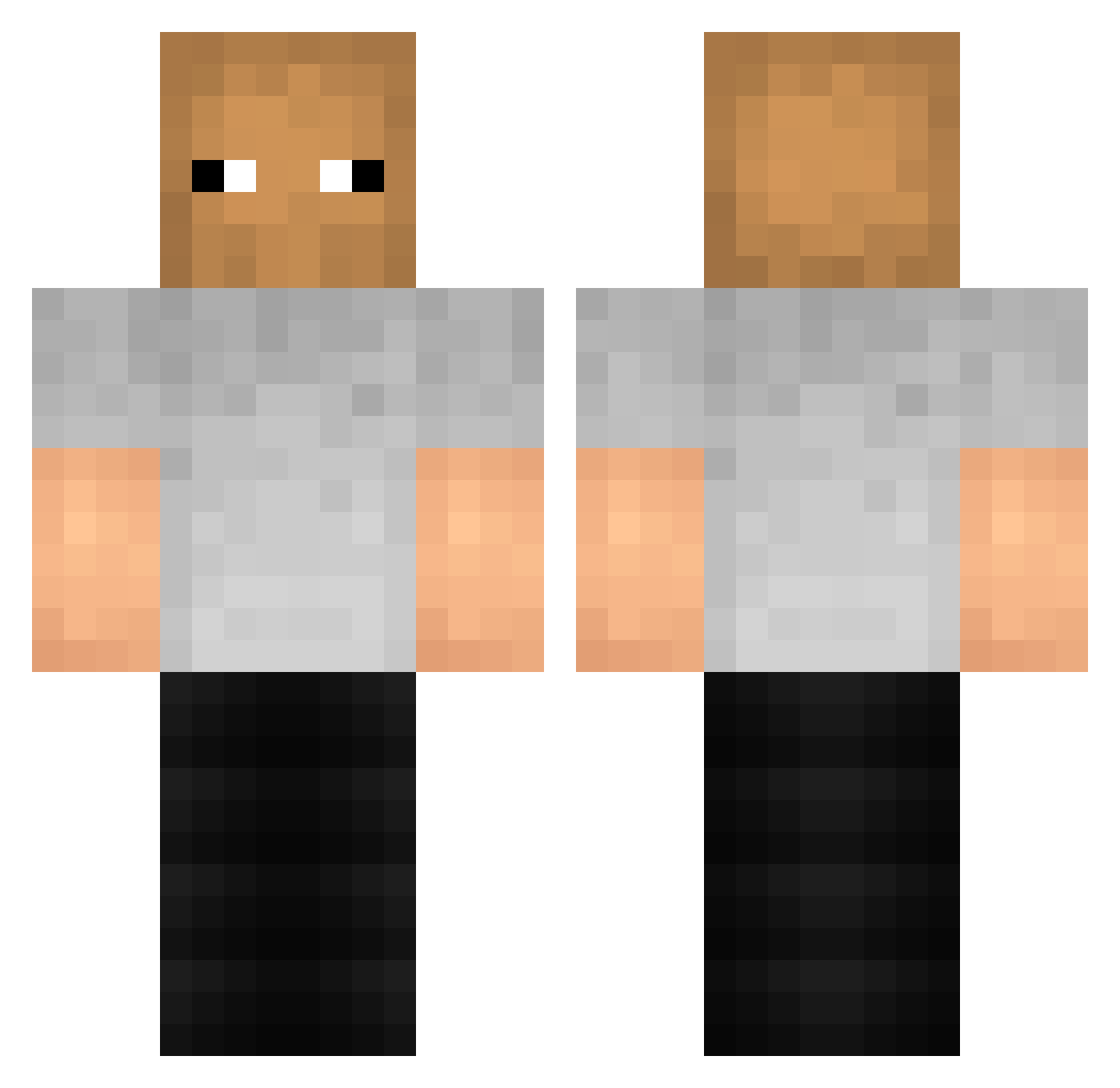 manbird7 Minecraft skin, front and back view