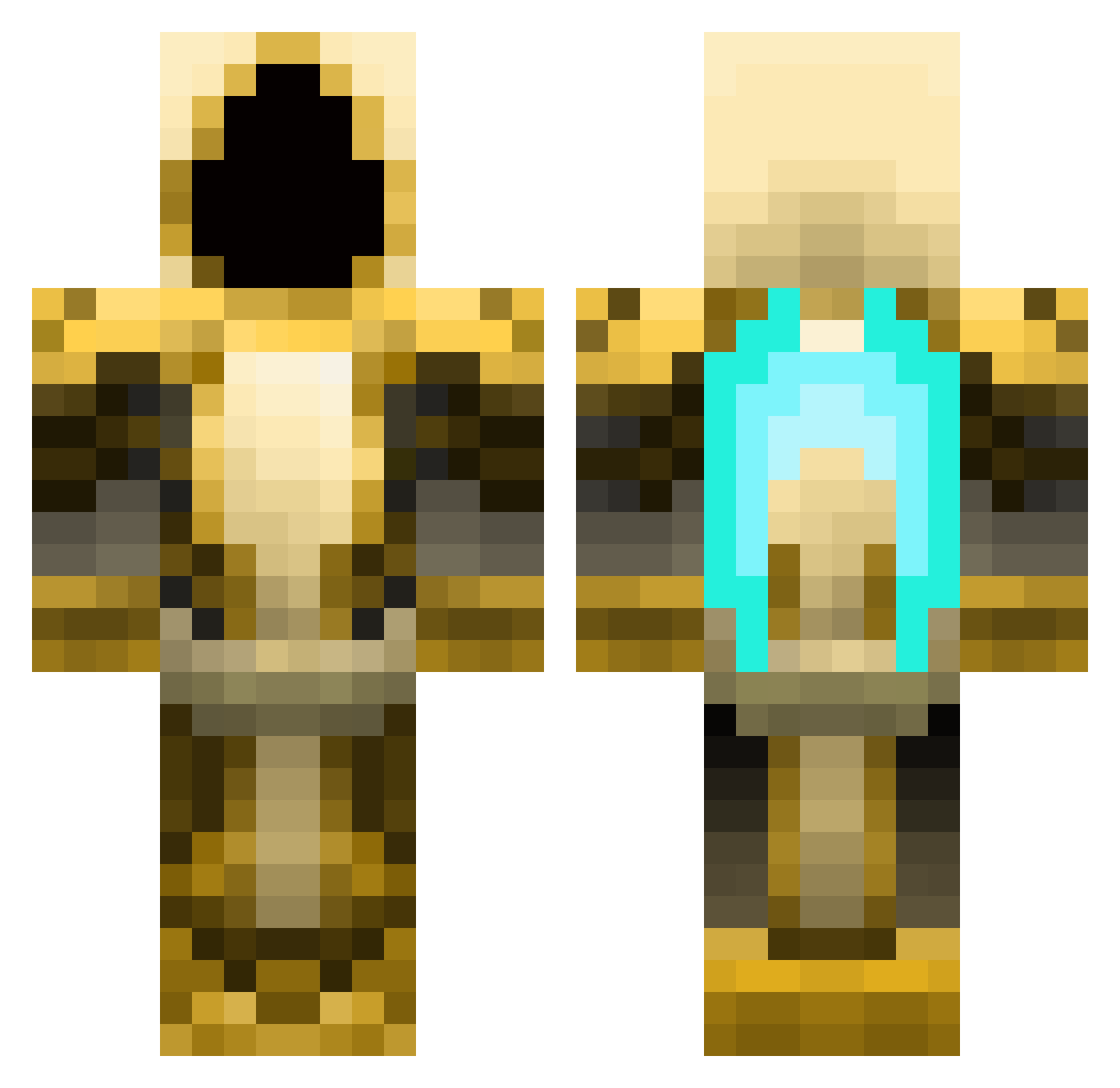 jimbobra Minecraft skin, front and back view