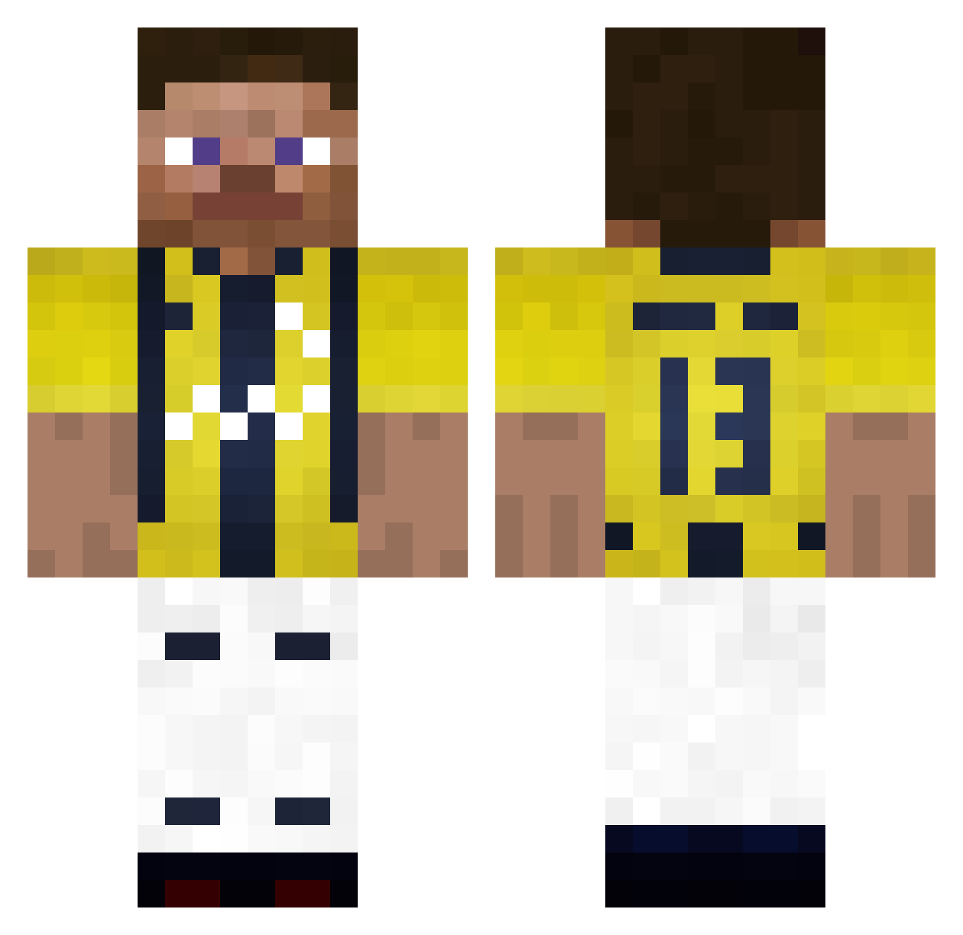 __dogukan Minecraft skin, front and back view