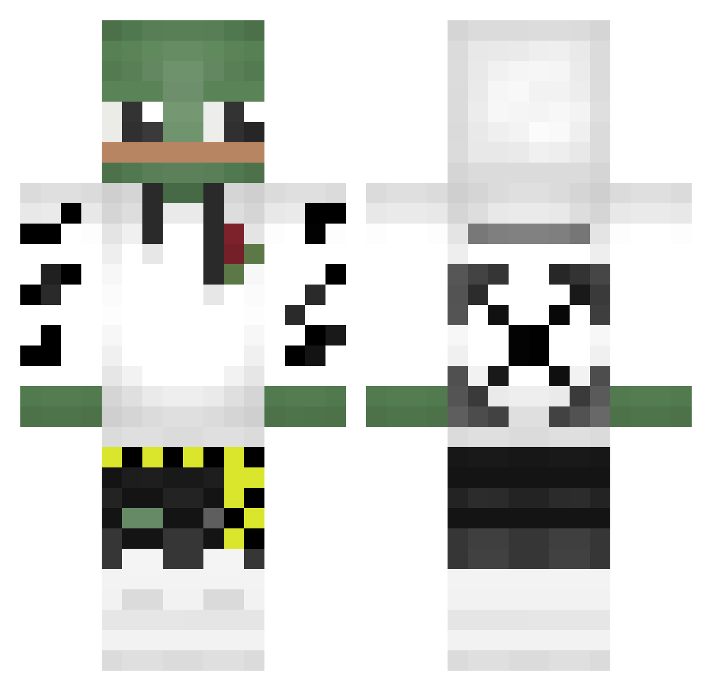 tavares24x Minecraft skin, front and back view