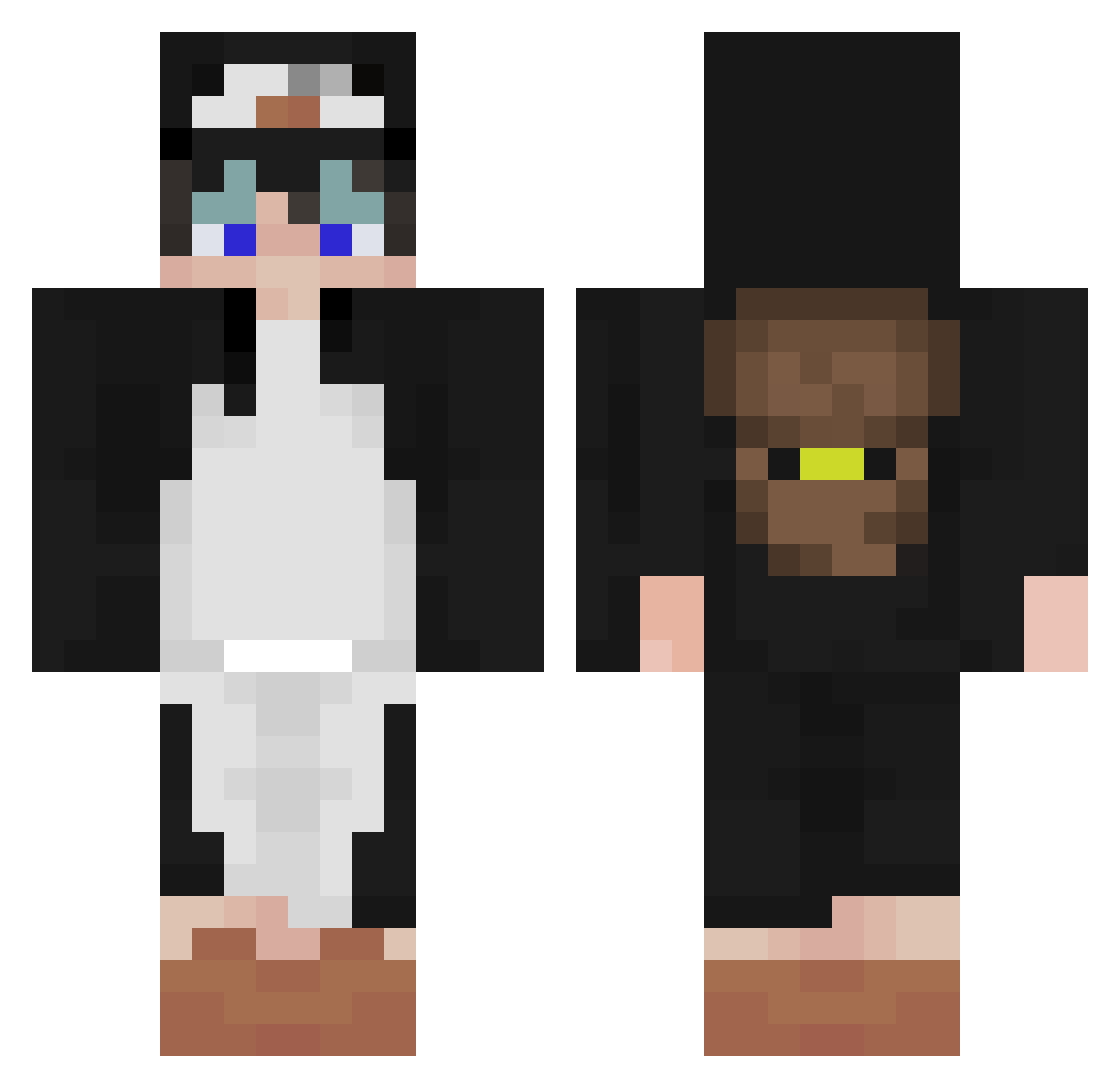 _Pinguim__ Minecraft skin, front and back view
