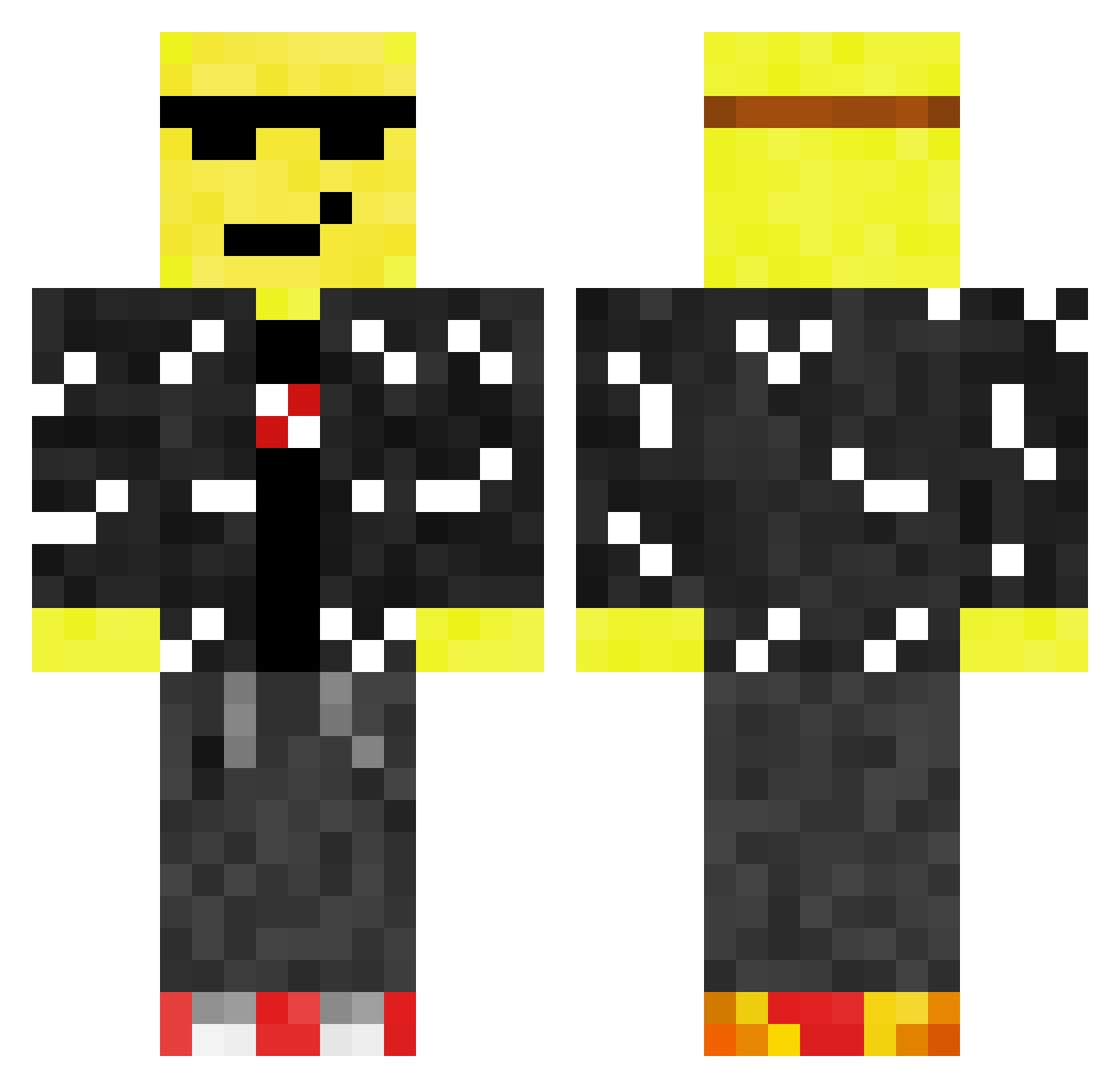 BigManGabe99 Minecraft skin, front and back view