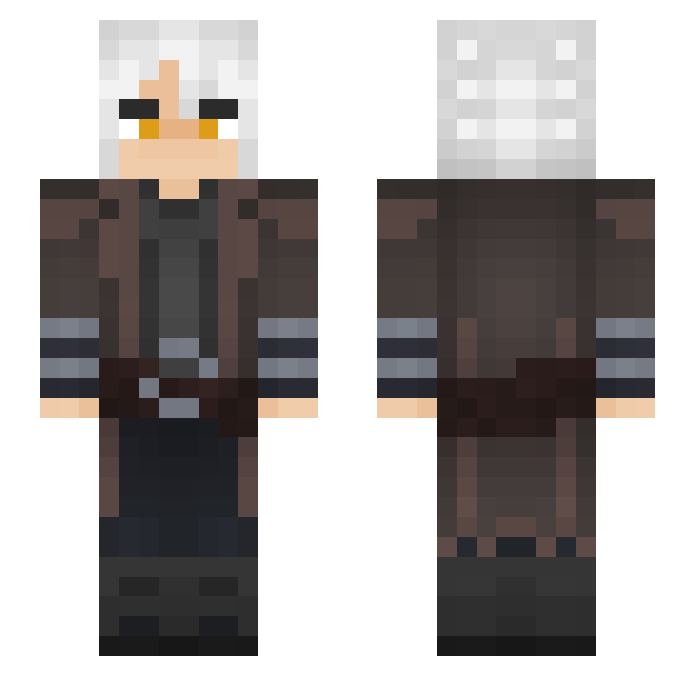 Voltonix_ Minecraft skin, front and back view