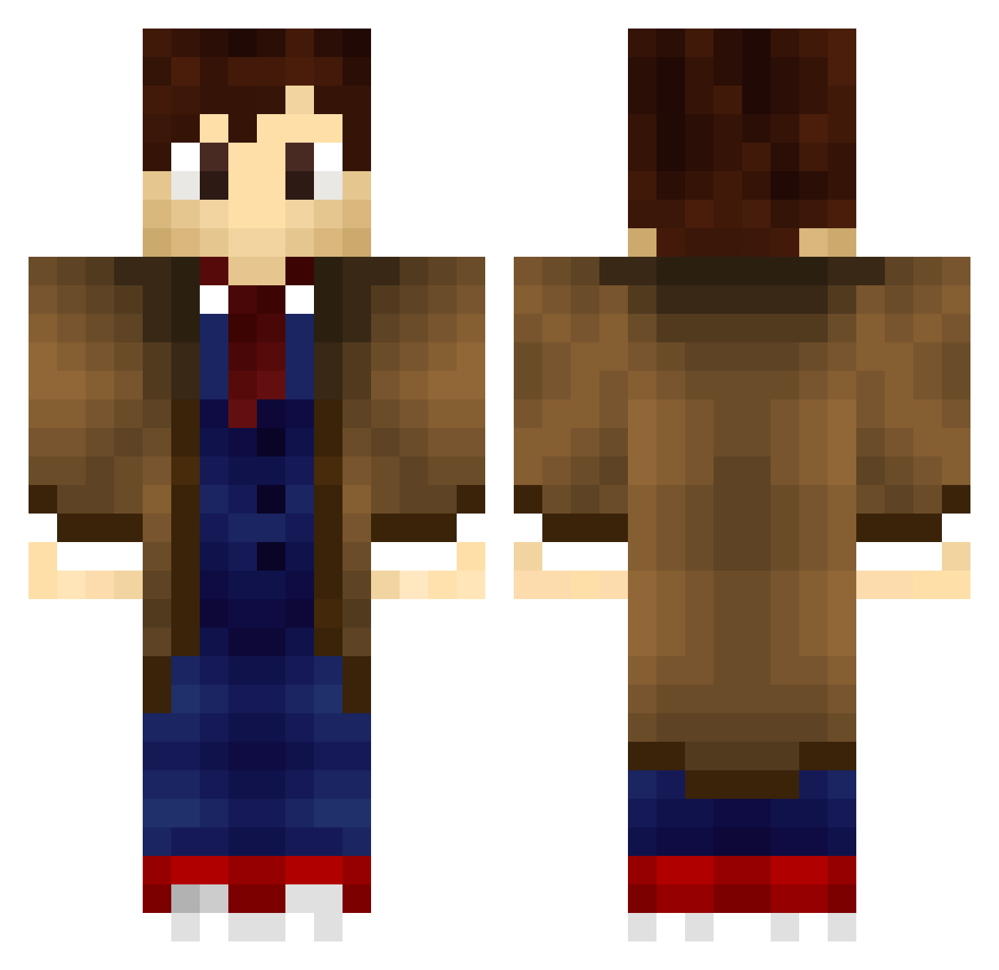 GordonScksAtLife Minecraft skin, front and back view