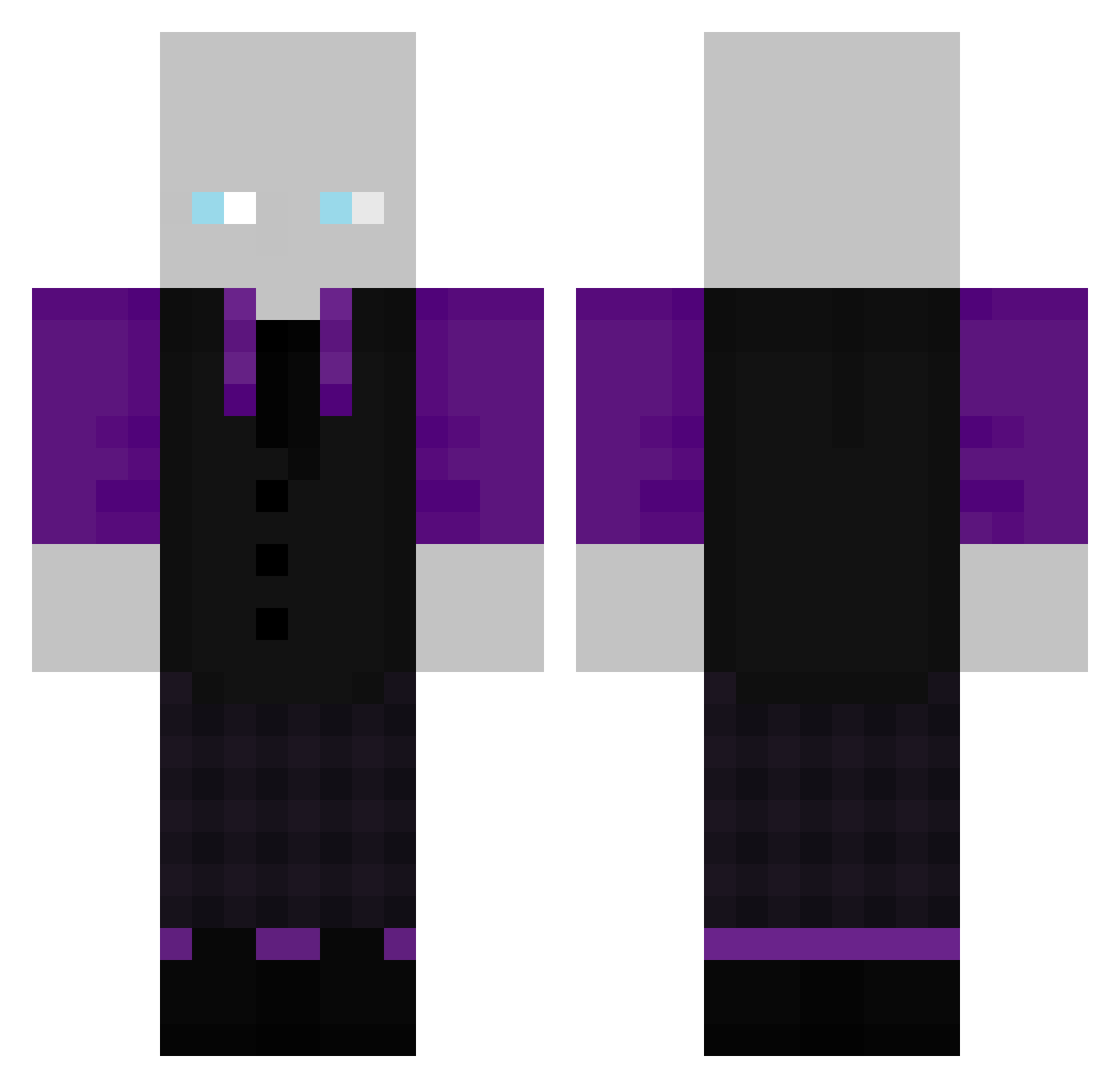 Mahmoudi67 Minecraft skin, front and back view