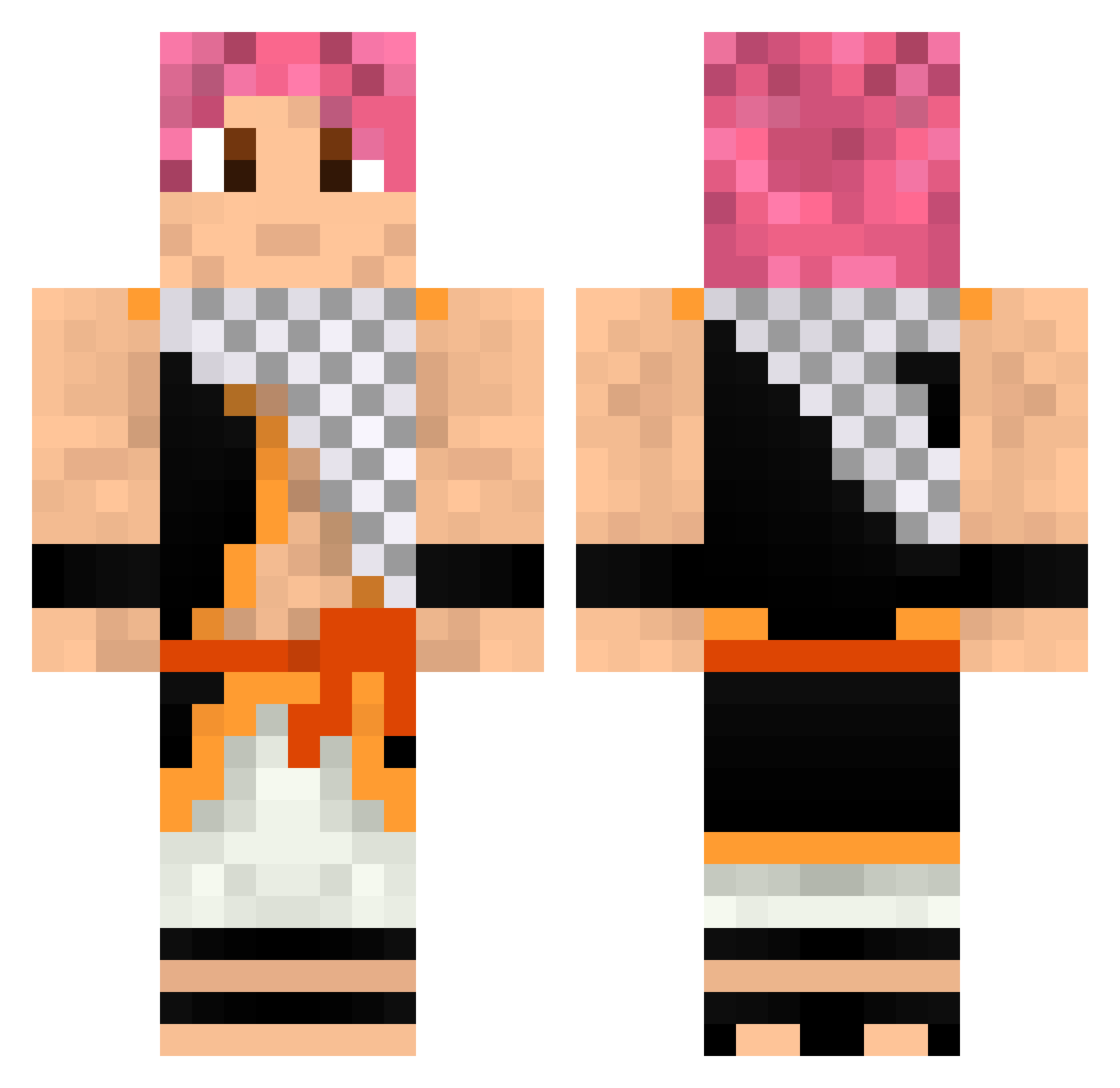 DrLundgren Minecraft skin, front and back view