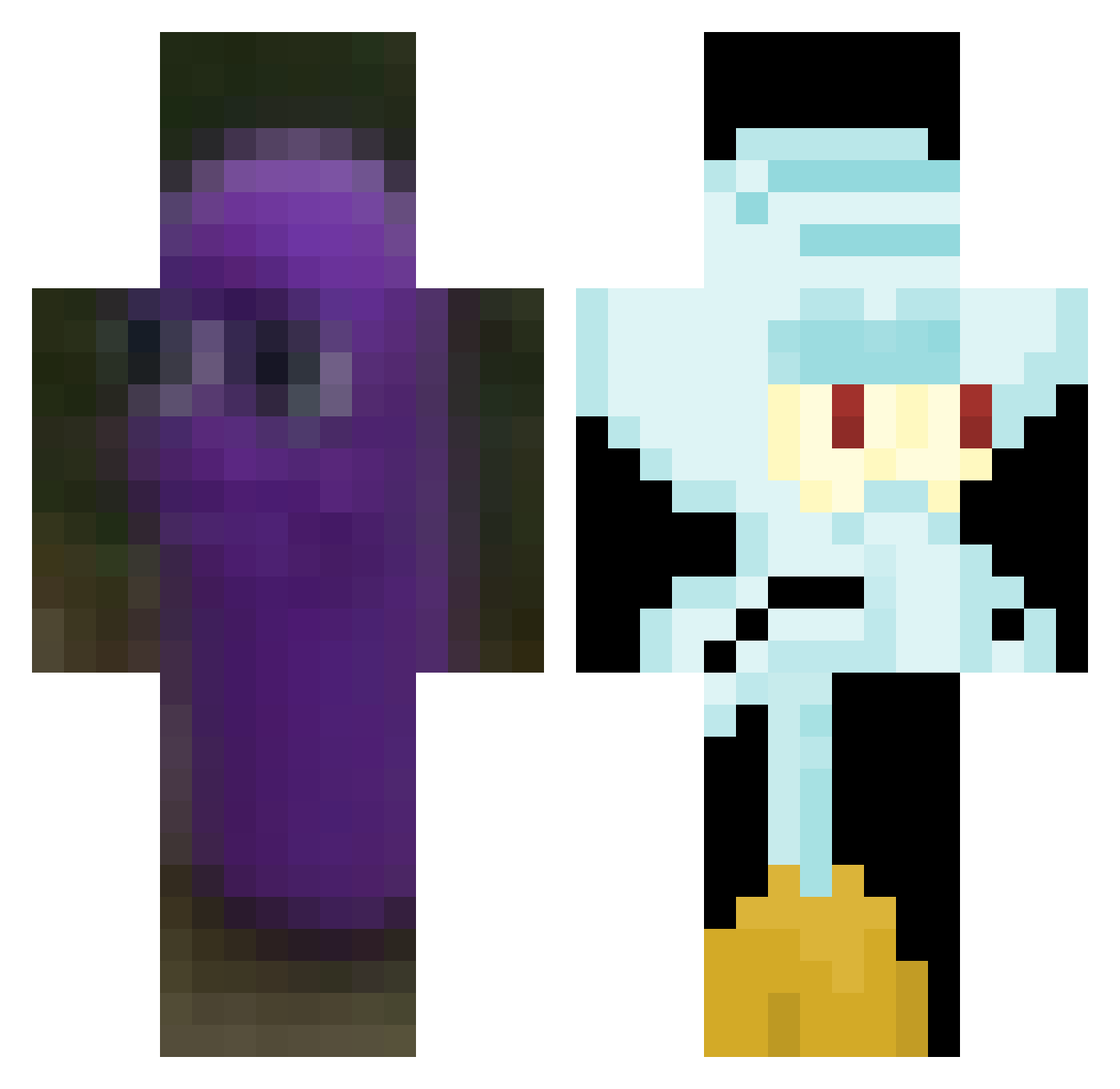 lilgraphy Minecraft skin, front and back view