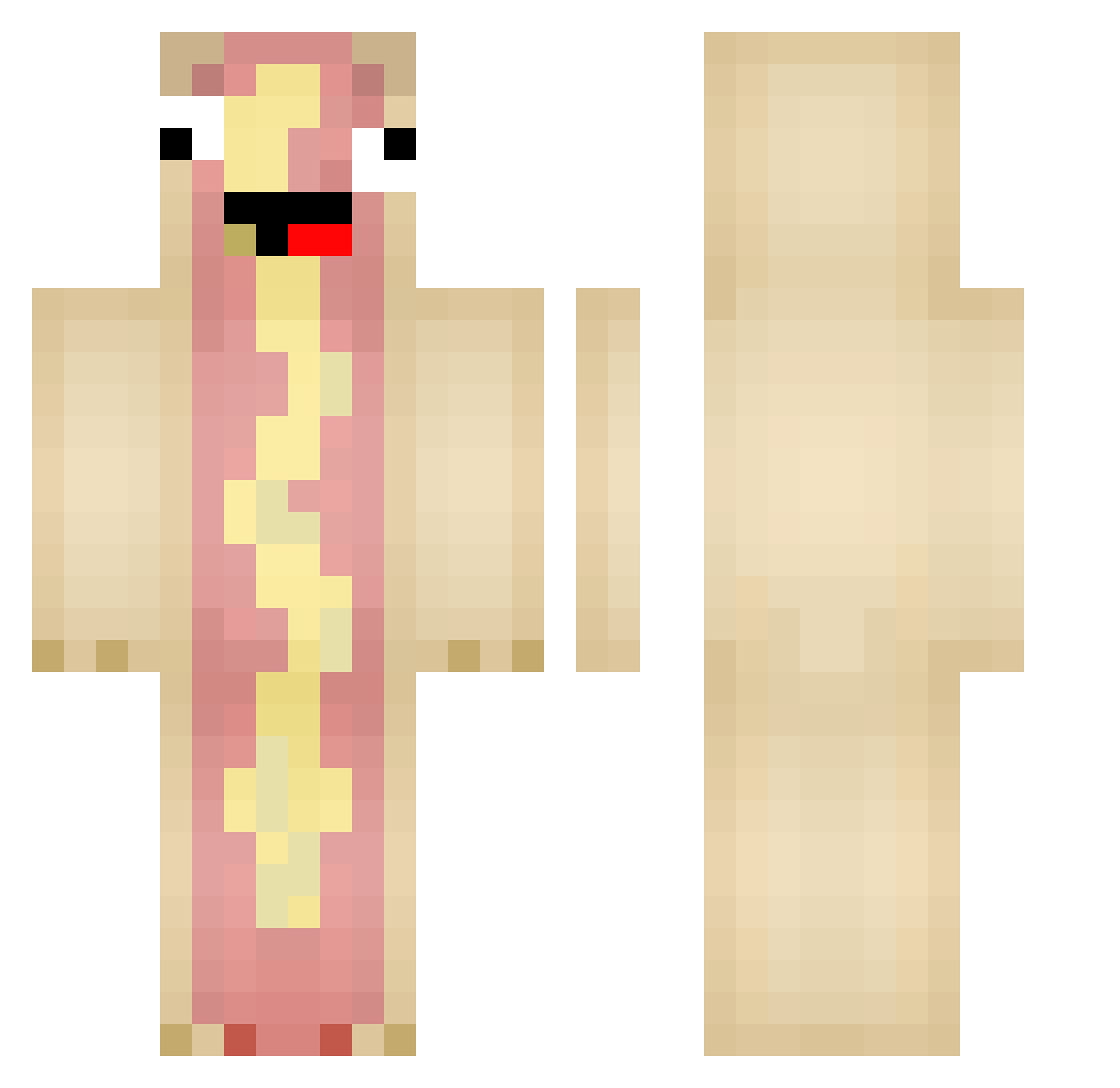 Ligma_bln Minecraft skin, front and back view
