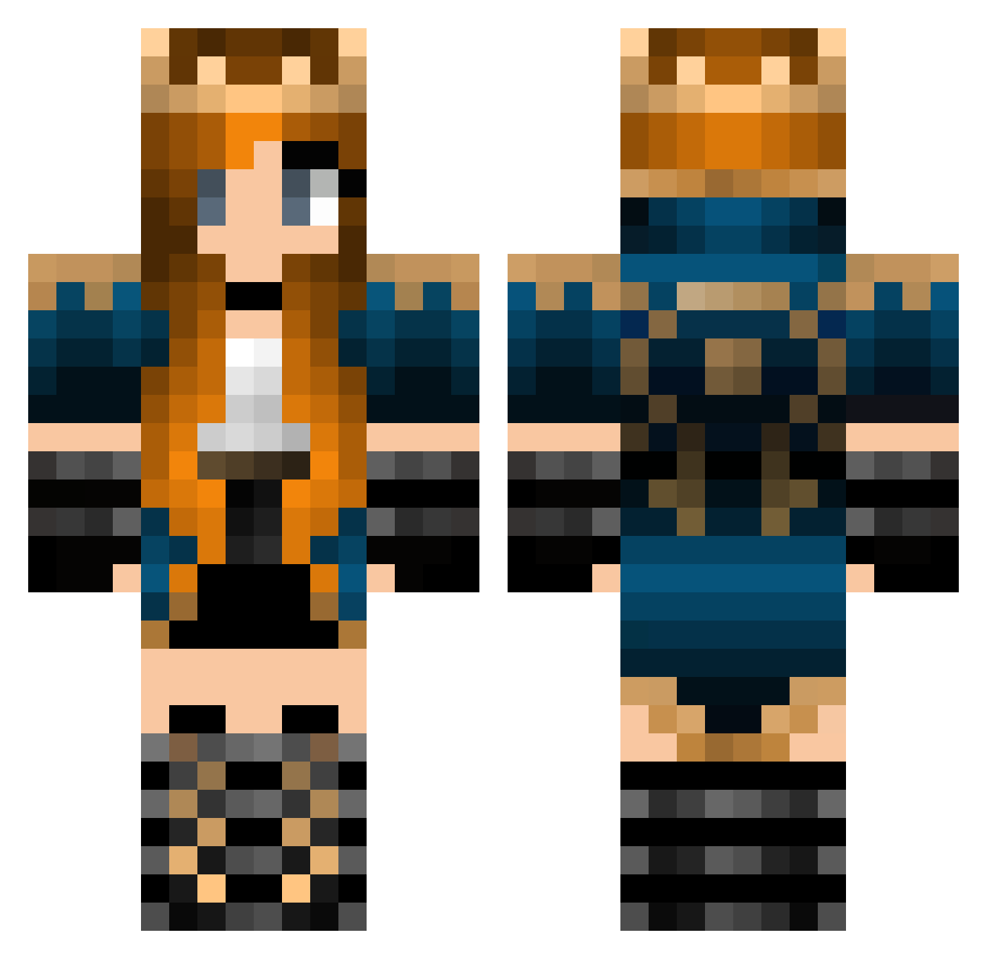 the_queenslayer5 Minecraft skin, front and back view