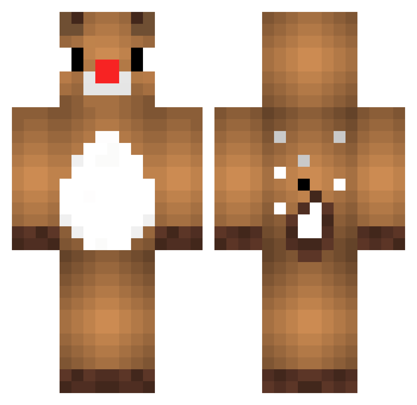 omer6284 Minecraft skin, front and back view