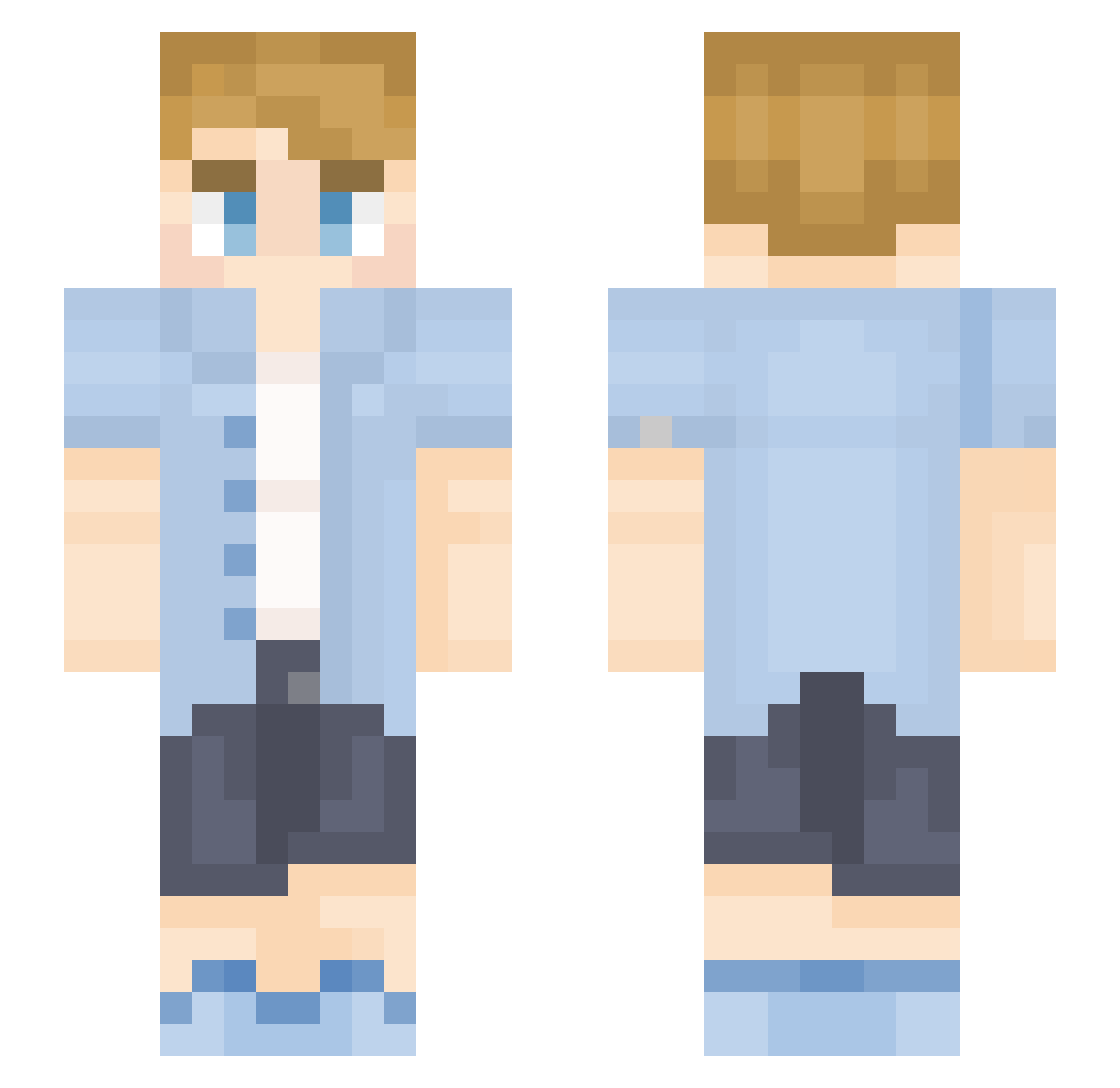 _JJam_ Minecraft skin, front and back view