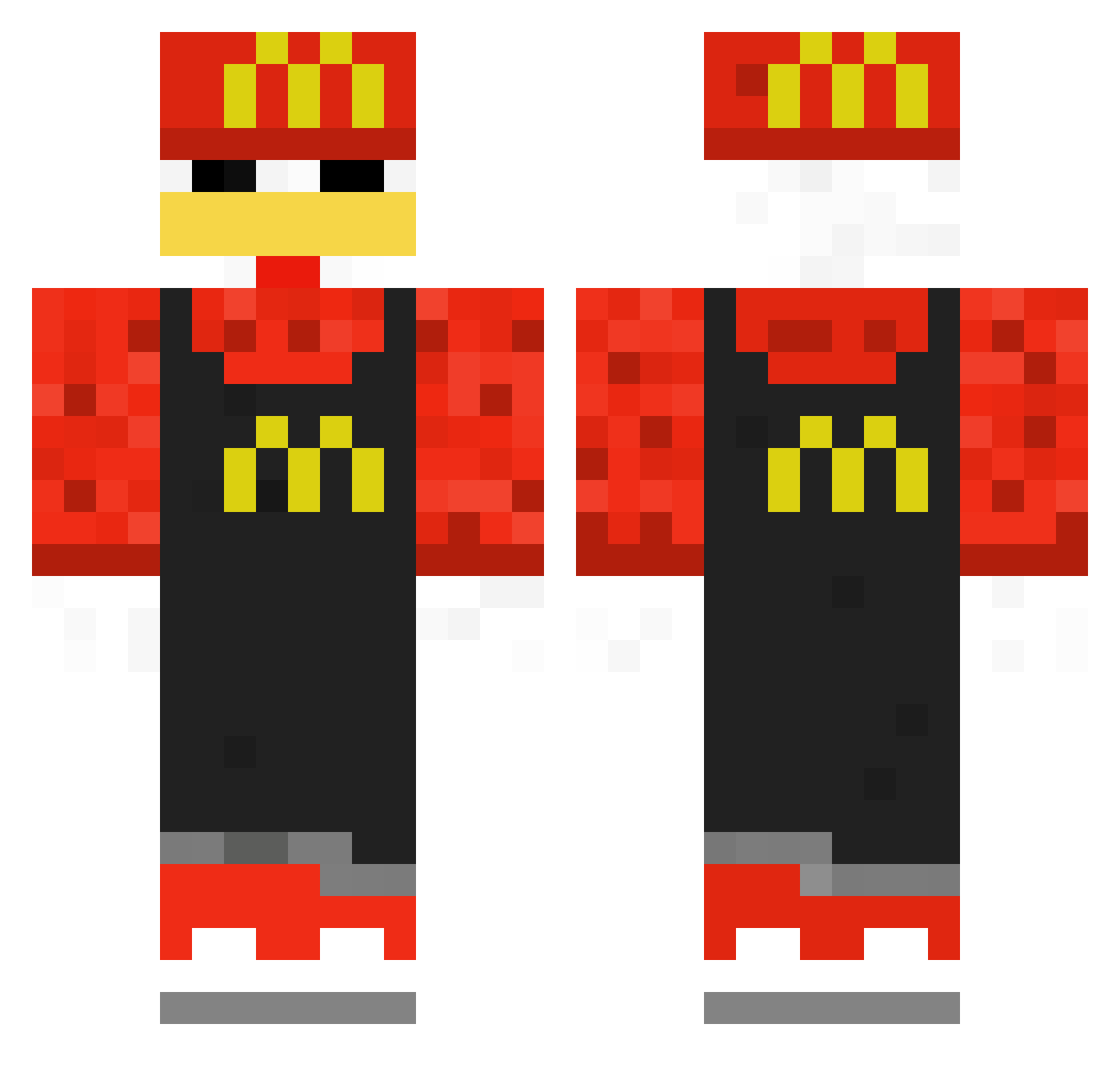 oldboy5450 Minecraft skin, front and back view