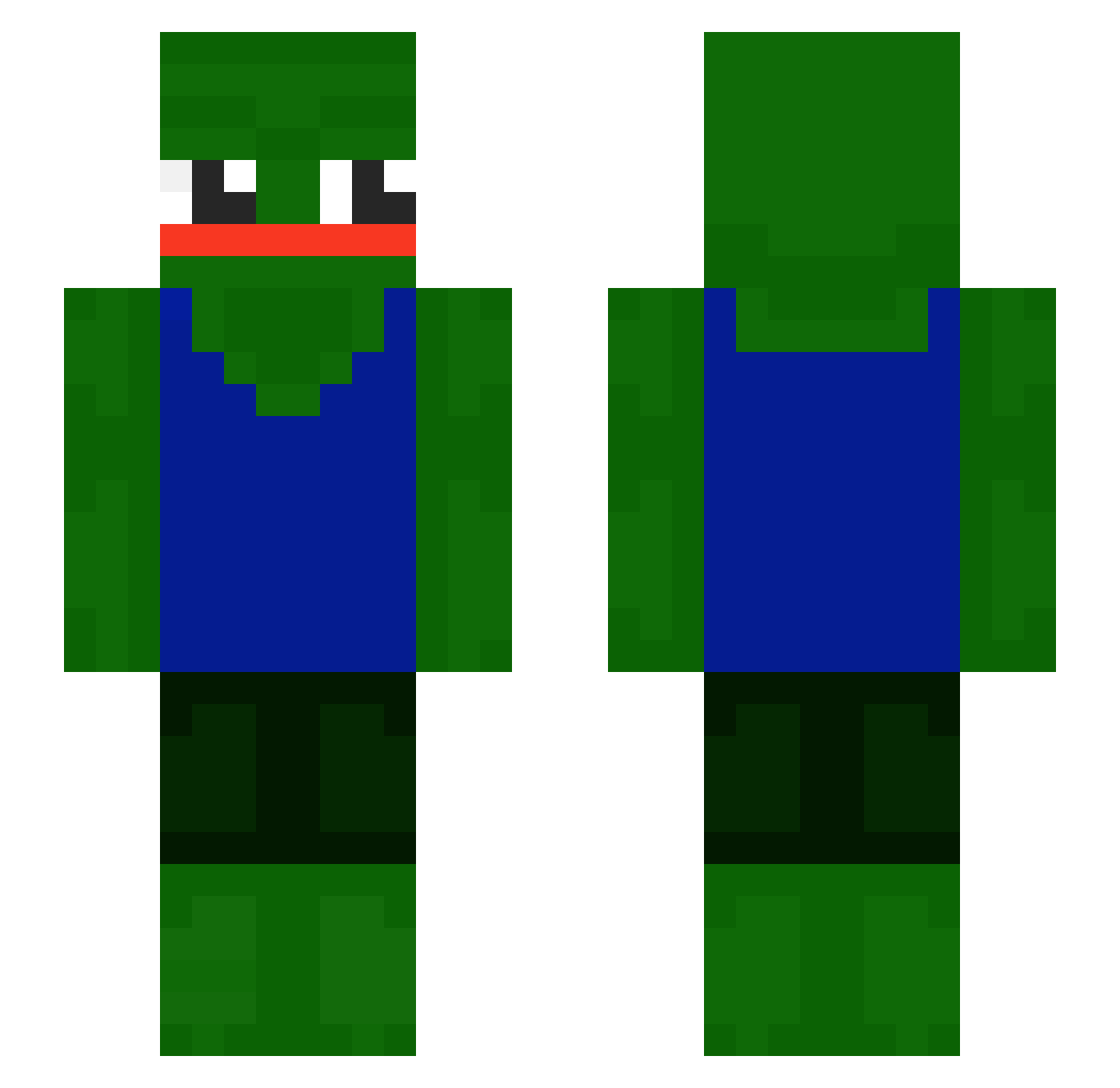 OntelMonke21 Minecraft skin, front and back view