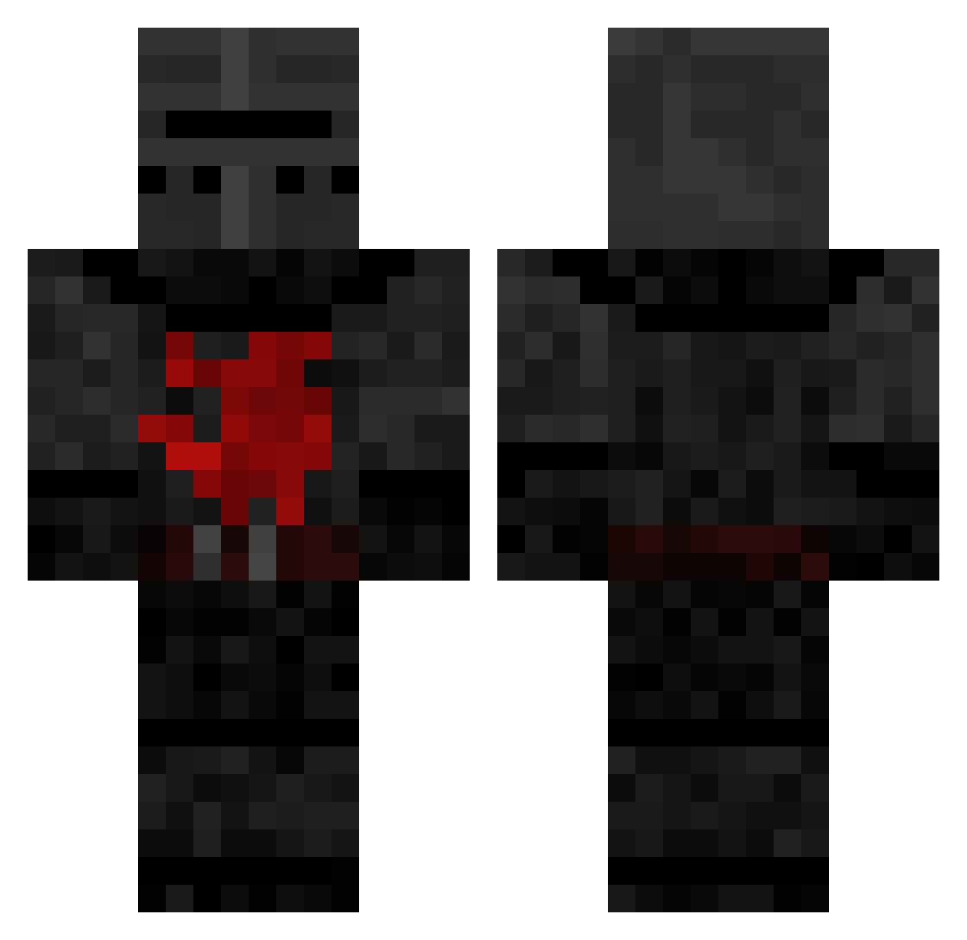Edd0465 Minecraft skin, front and back view
