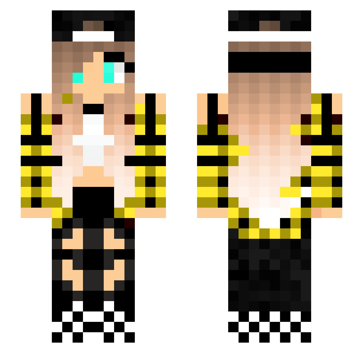 BbygxrlTokyoii Minecraft skin, front and back view