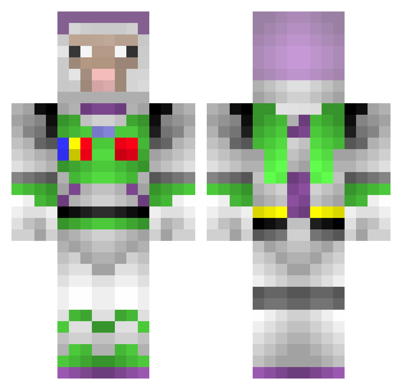 XMcKappaX Minecraft skin, front and back view