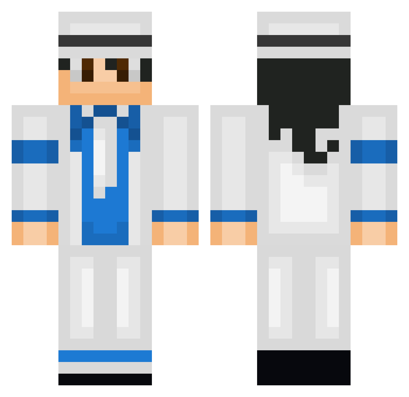 Random_pizza1 Minecraft skin, front and back view