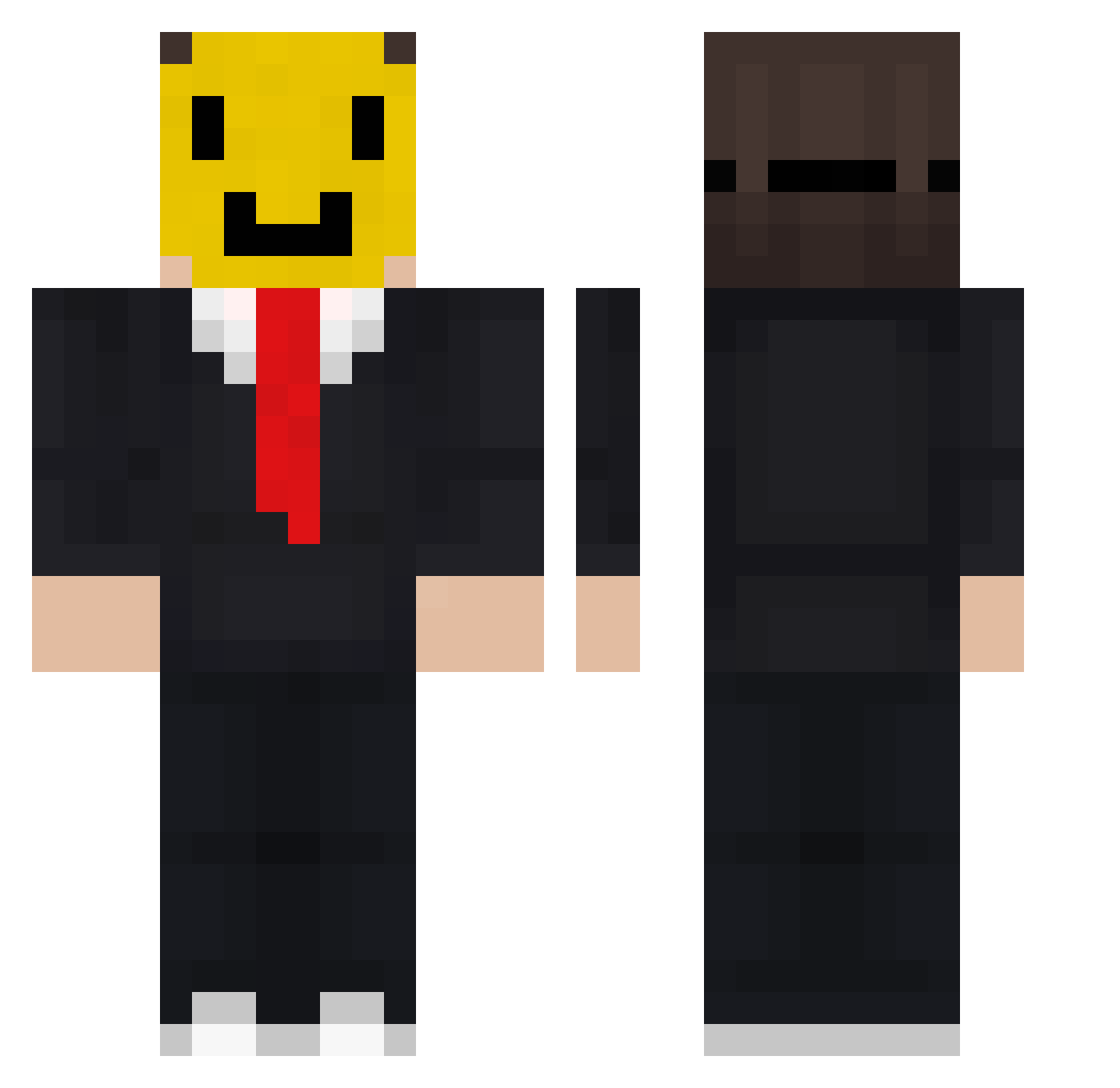 iBIrdkmc Minecraft skin, front and back view