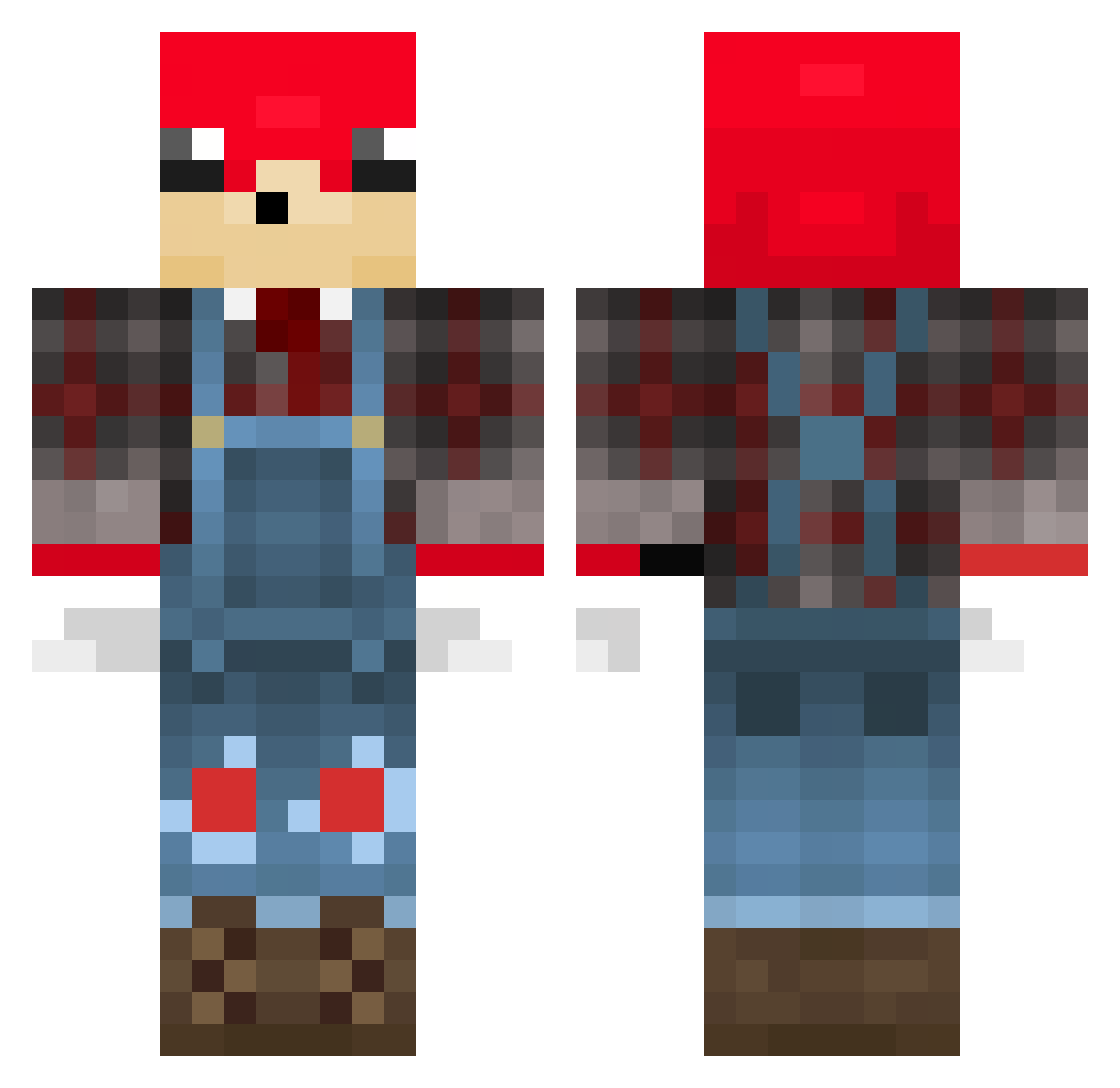 mauriciojbp Minecraft skin, front and back view
