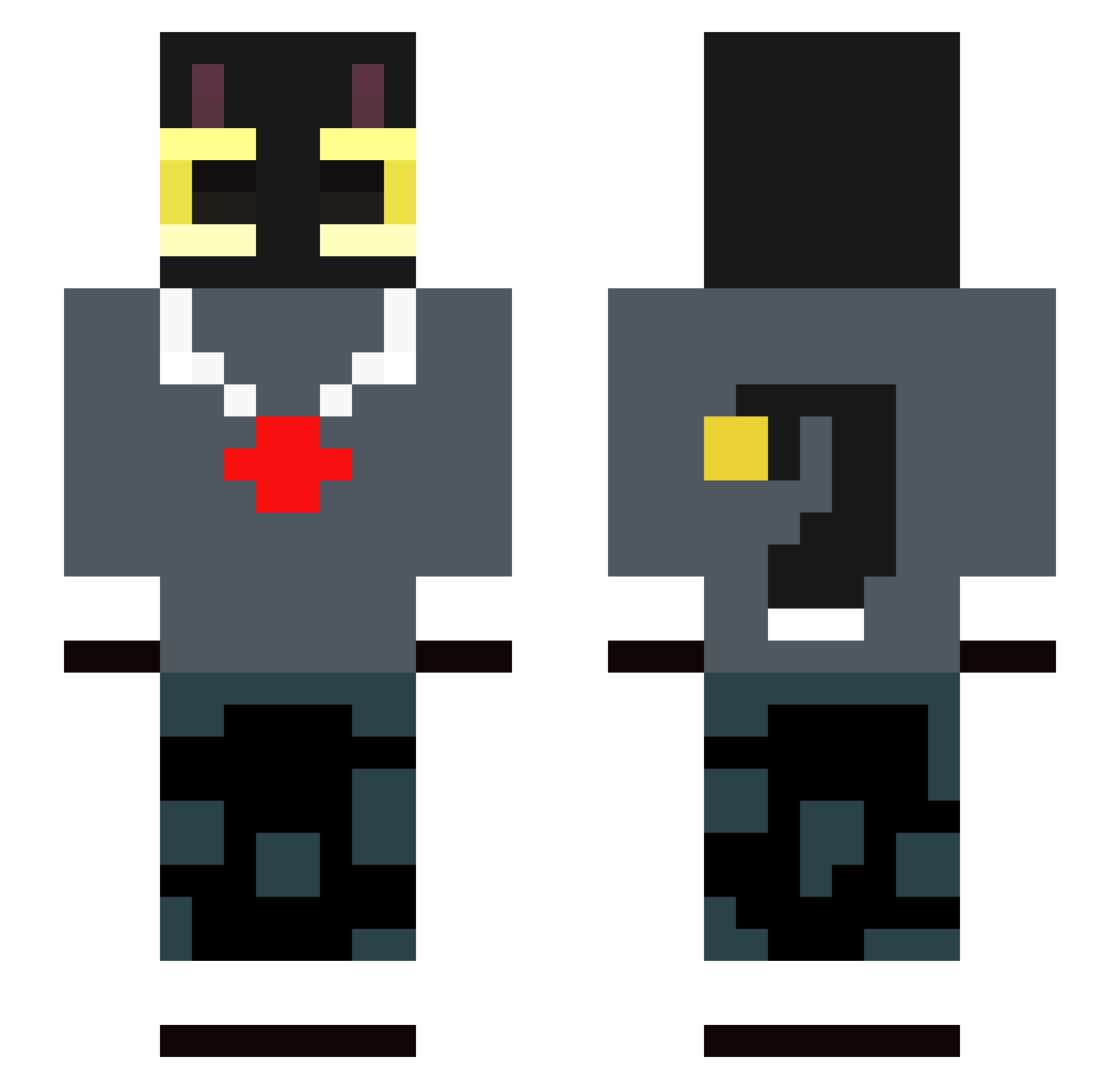 Smingogi Minecraft skin, front and back view
