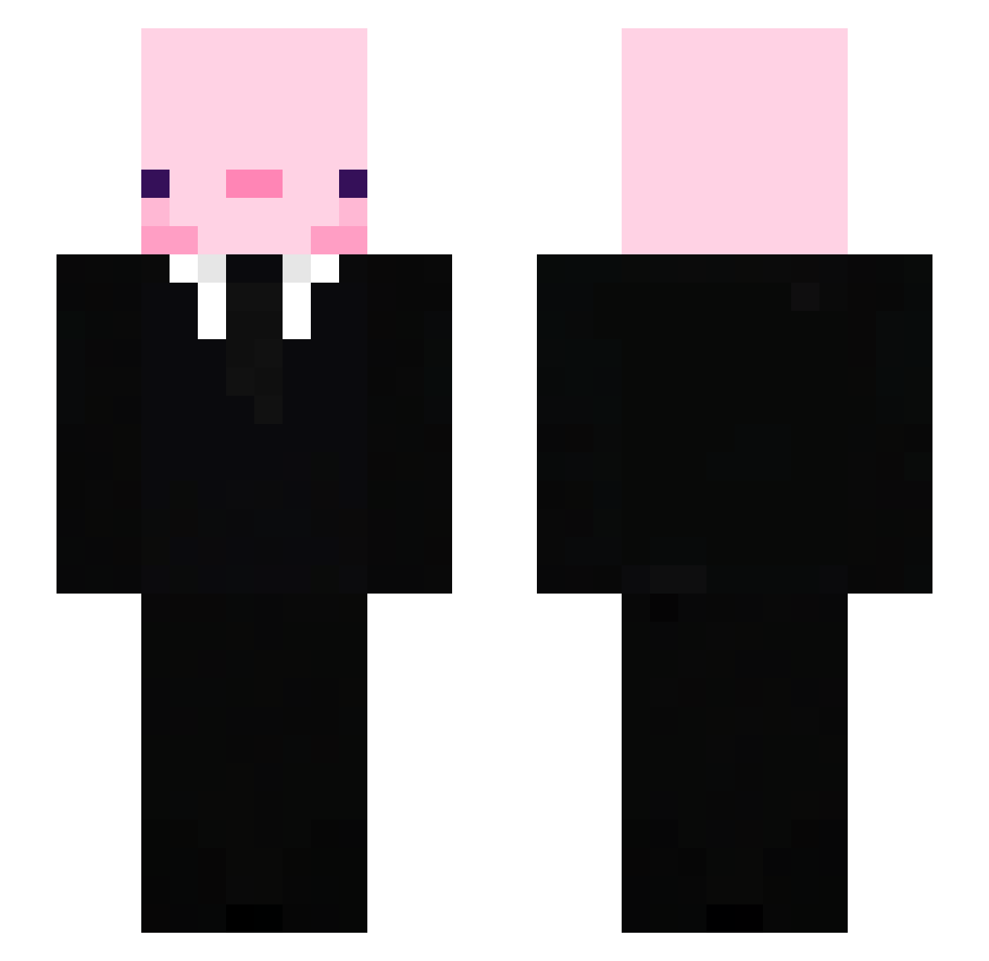 Sammy808 Minecraft skin, front and back view