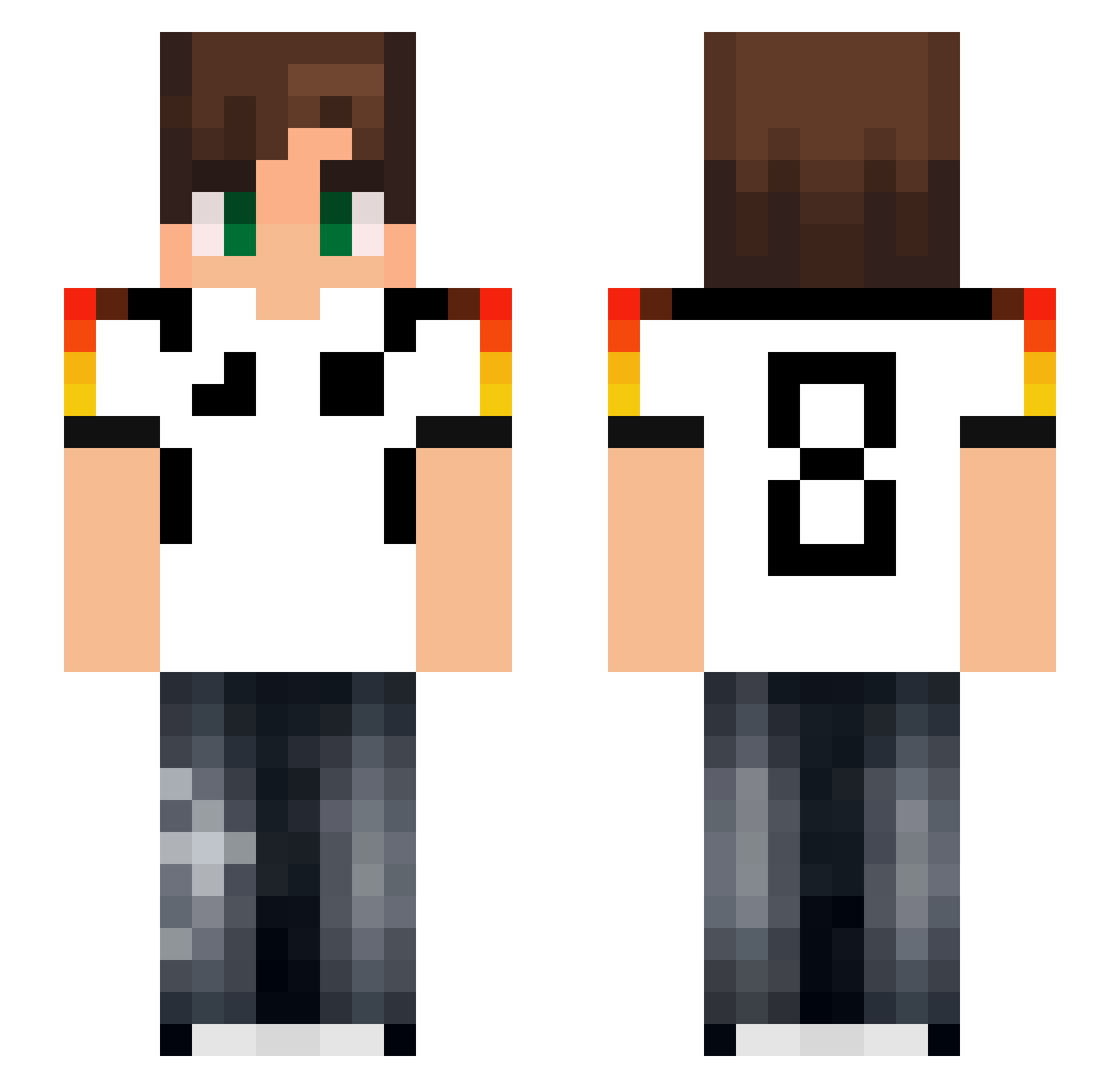 L0va__ Minecraft skin, front and back view
