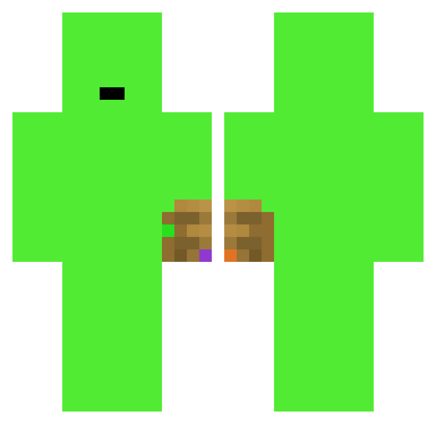 Stife44a Minecraft skin, front and back view