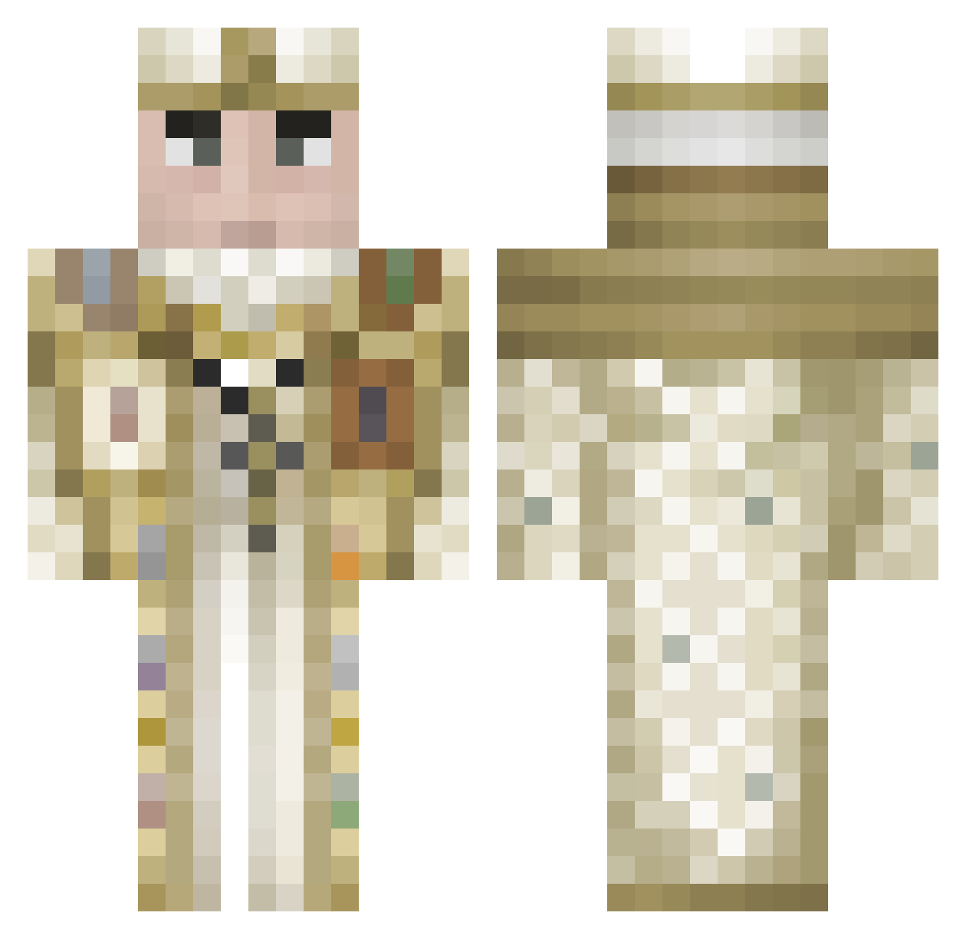 doood_3 Minecraft skin, front and back view