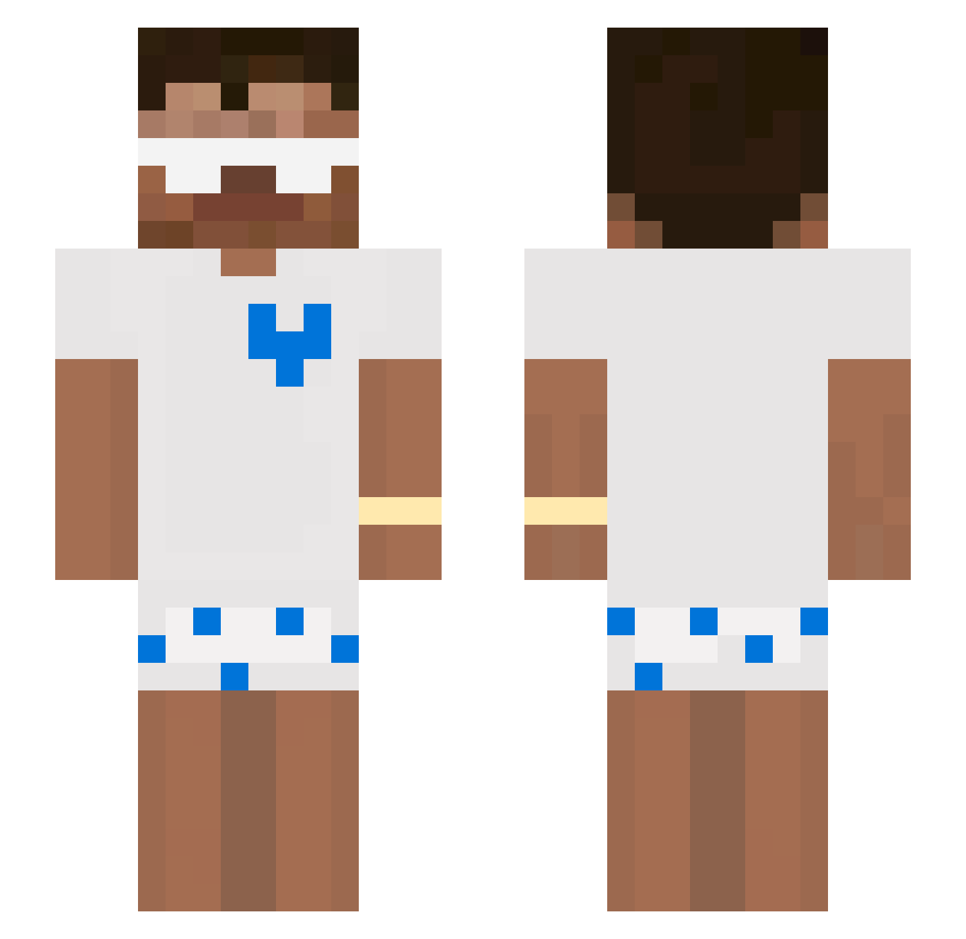 lmaokilly Minecraft skin, front and back view