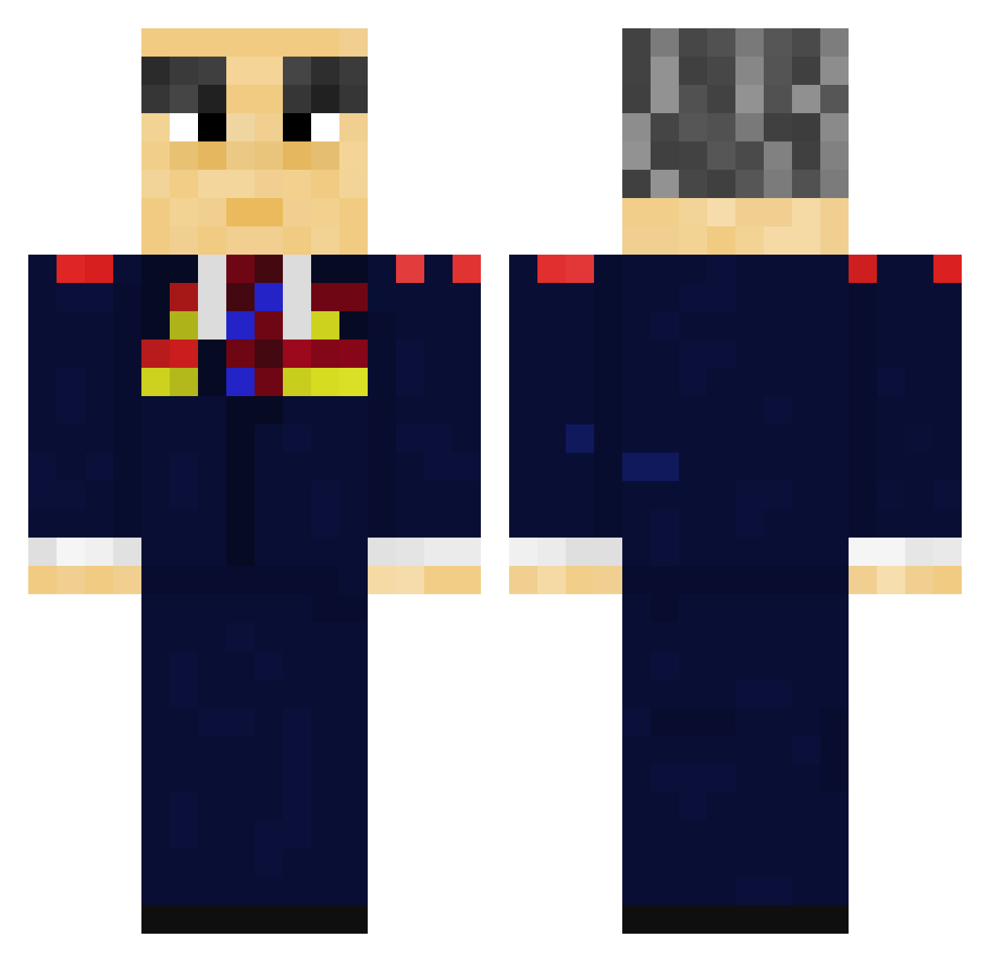 theholyjosh Minecraft skin, front and back view