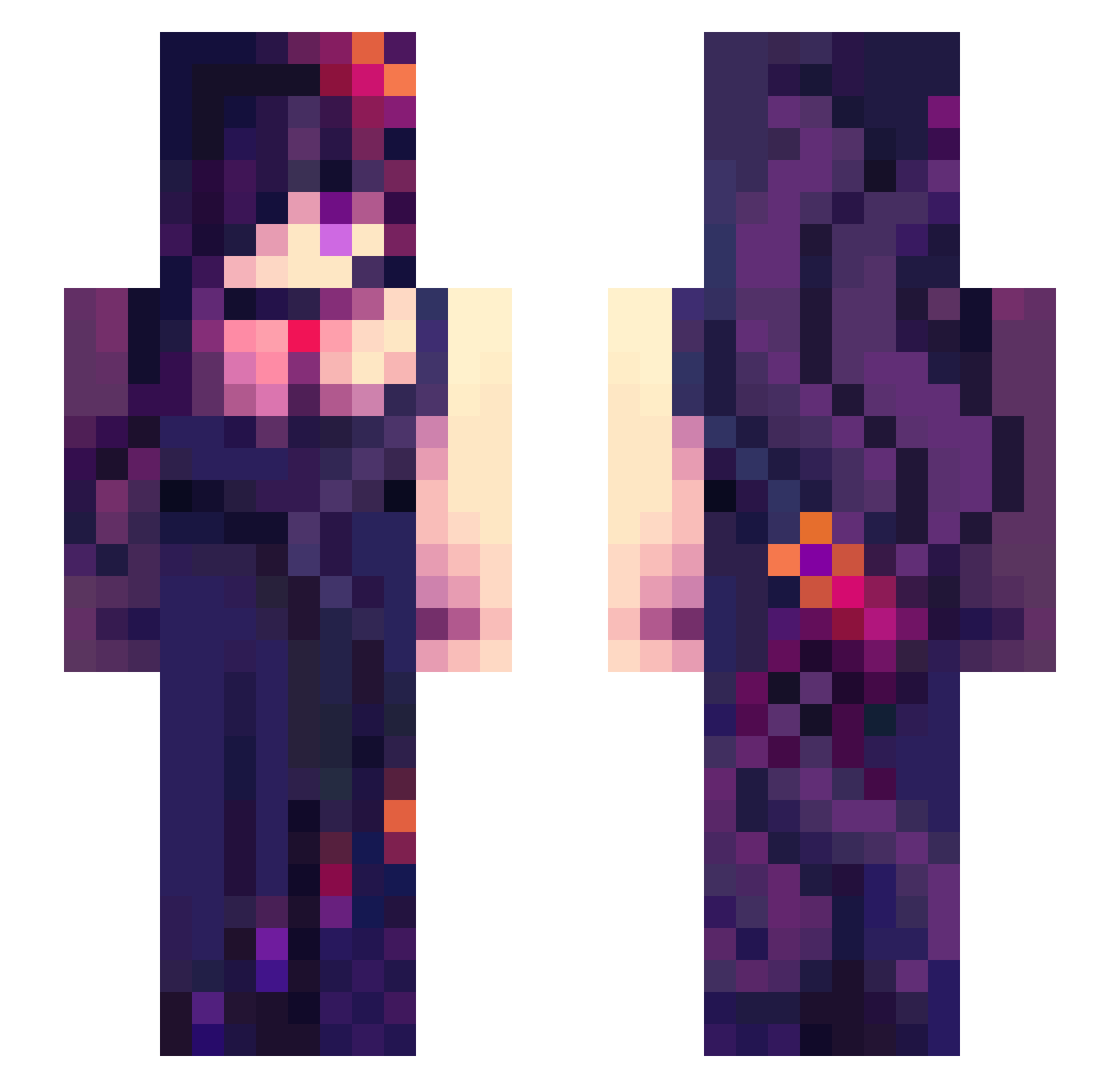 _n9x Minecraft skin, front and back view
