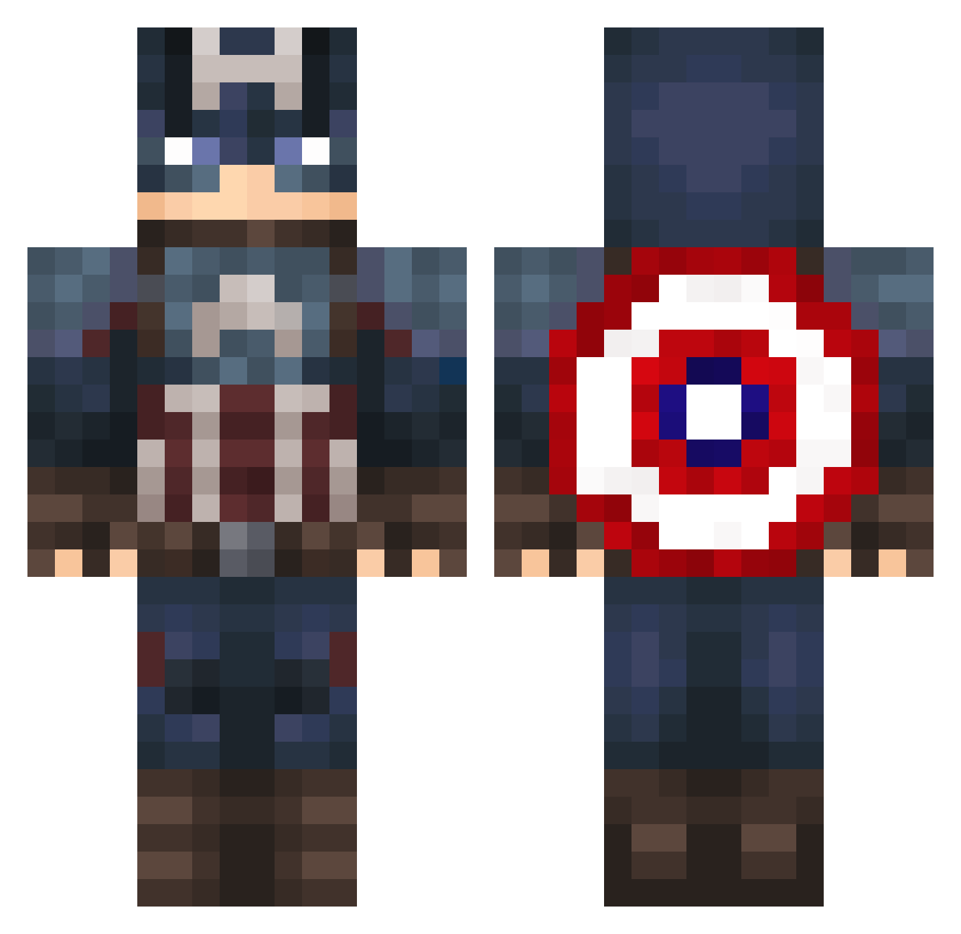 SkylaR3004 Minecraft skin, front and back view