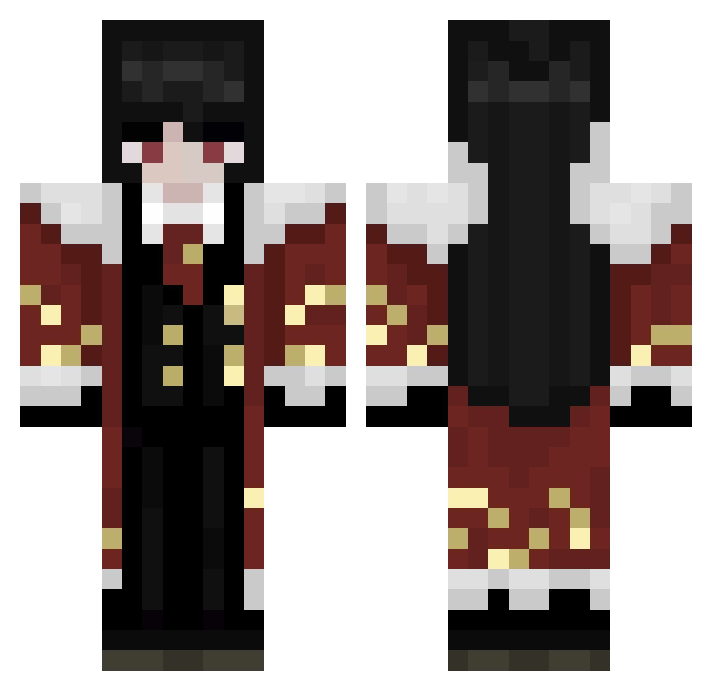 LandonJ02 Minecraft skin, front and back view