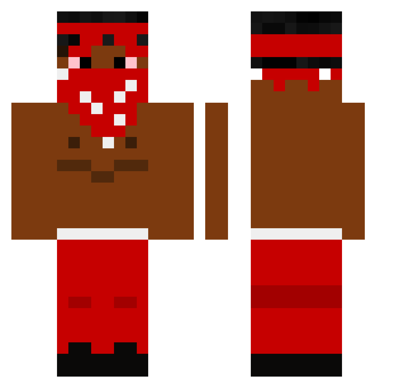215hp Minecraft skin, front and back view