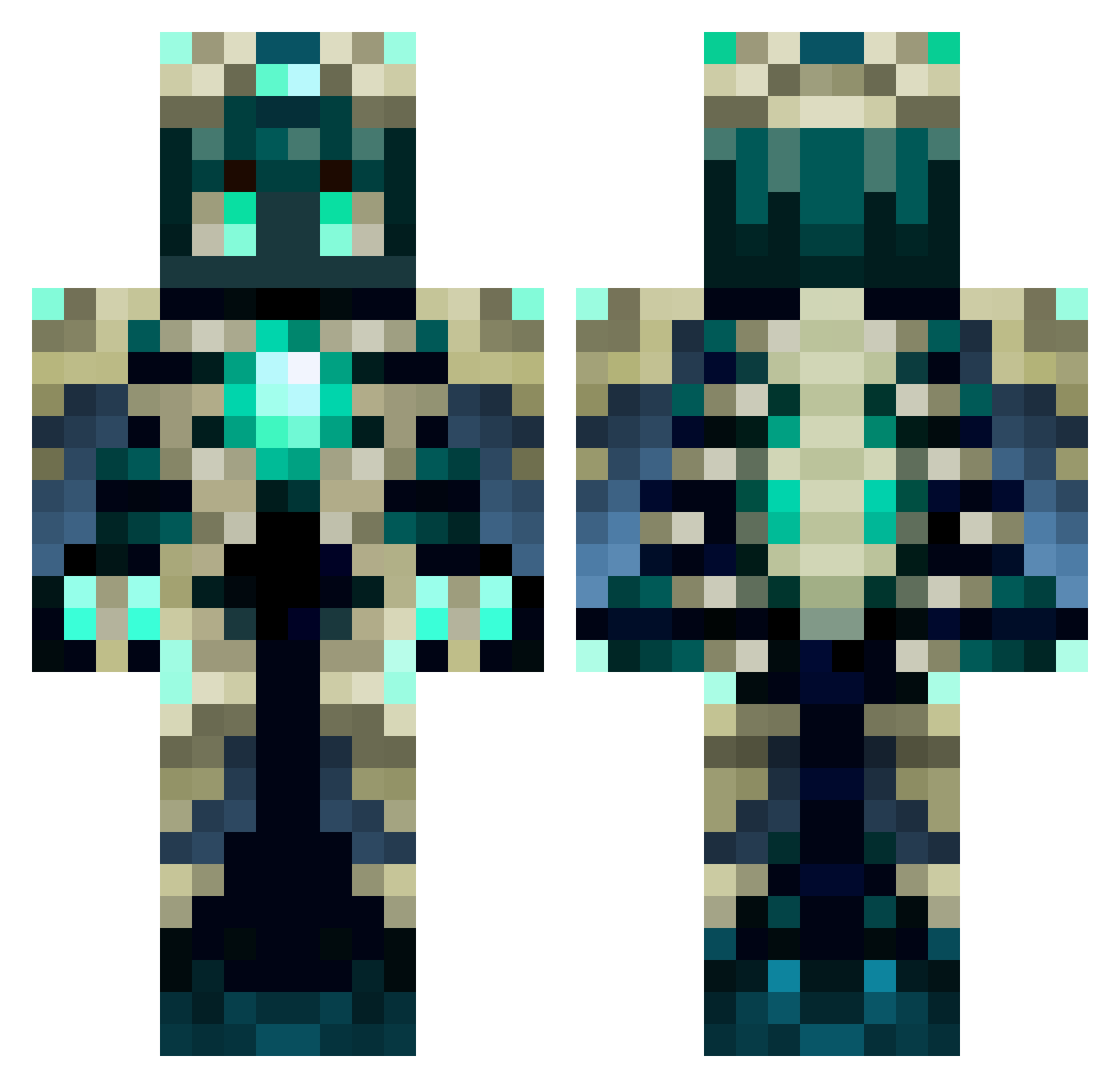 cn_sp13 Minecraft skin, front and back view