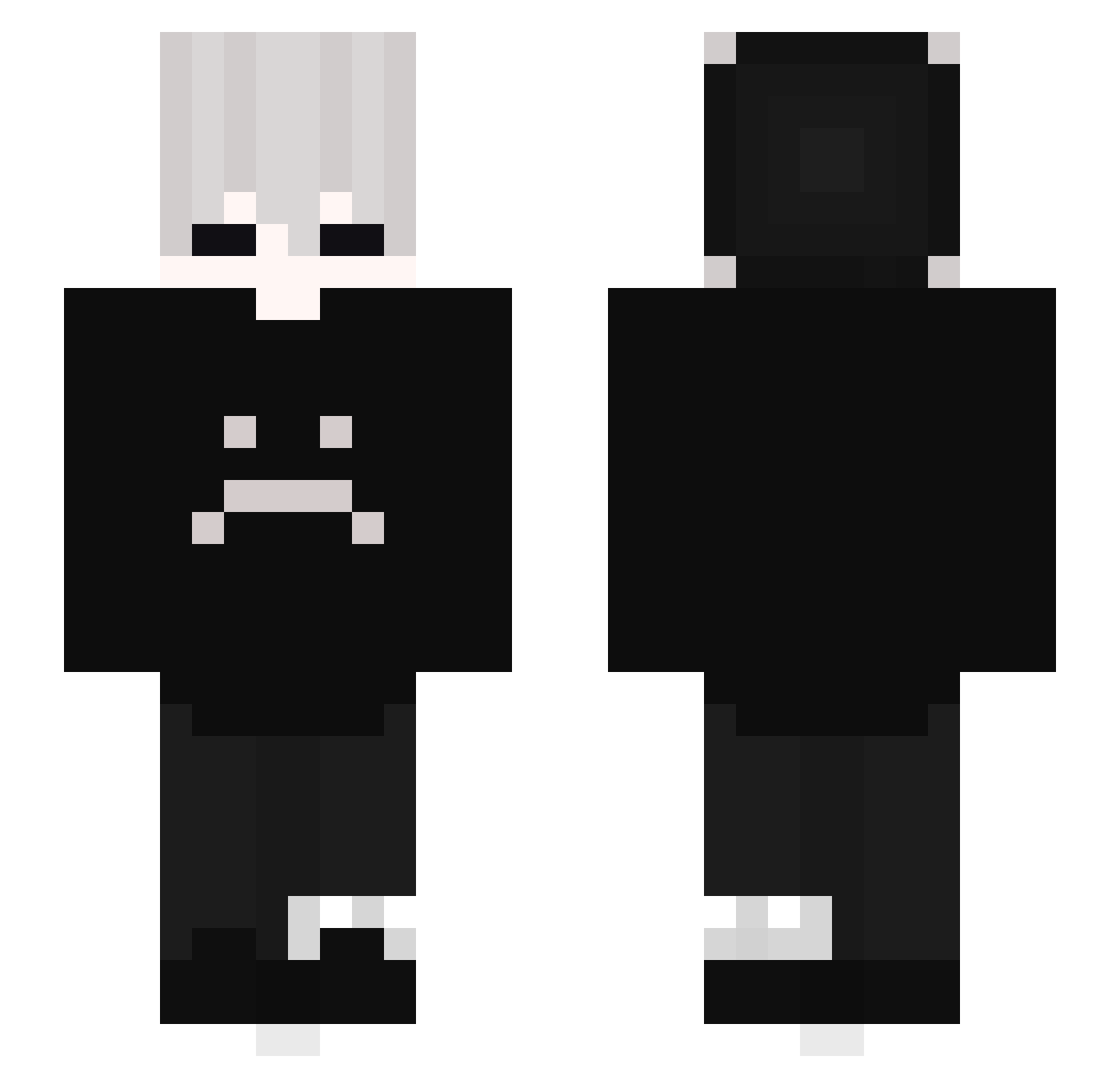 IAMKONG Minecraft skin, front and back view
