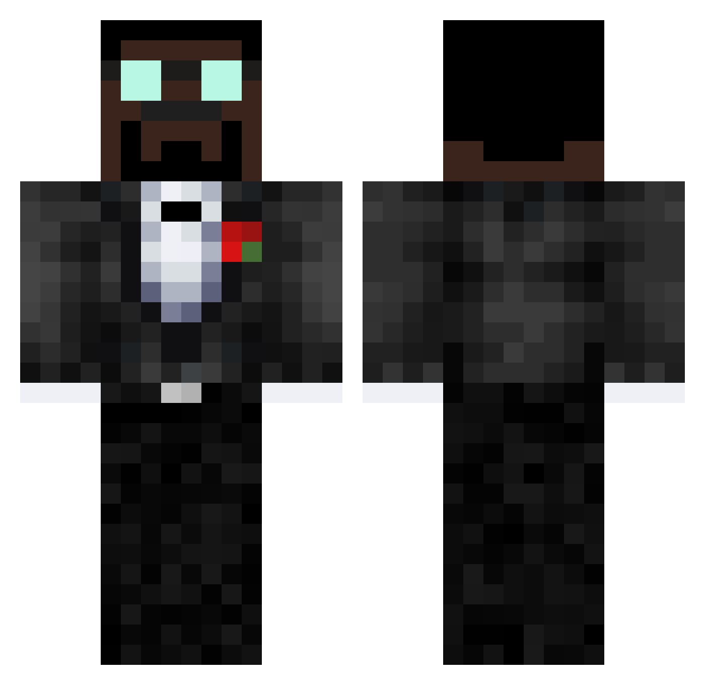 Wuseliger_Sand Minecraft skin, front and back view