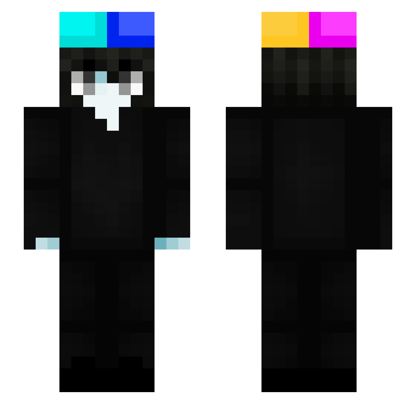 mysthcc Minecraft skin, front and back view