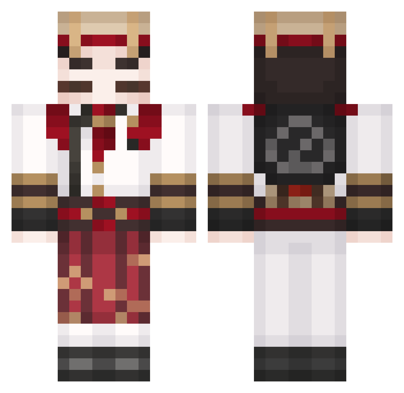 strea525 Minecraft skin, front and back view