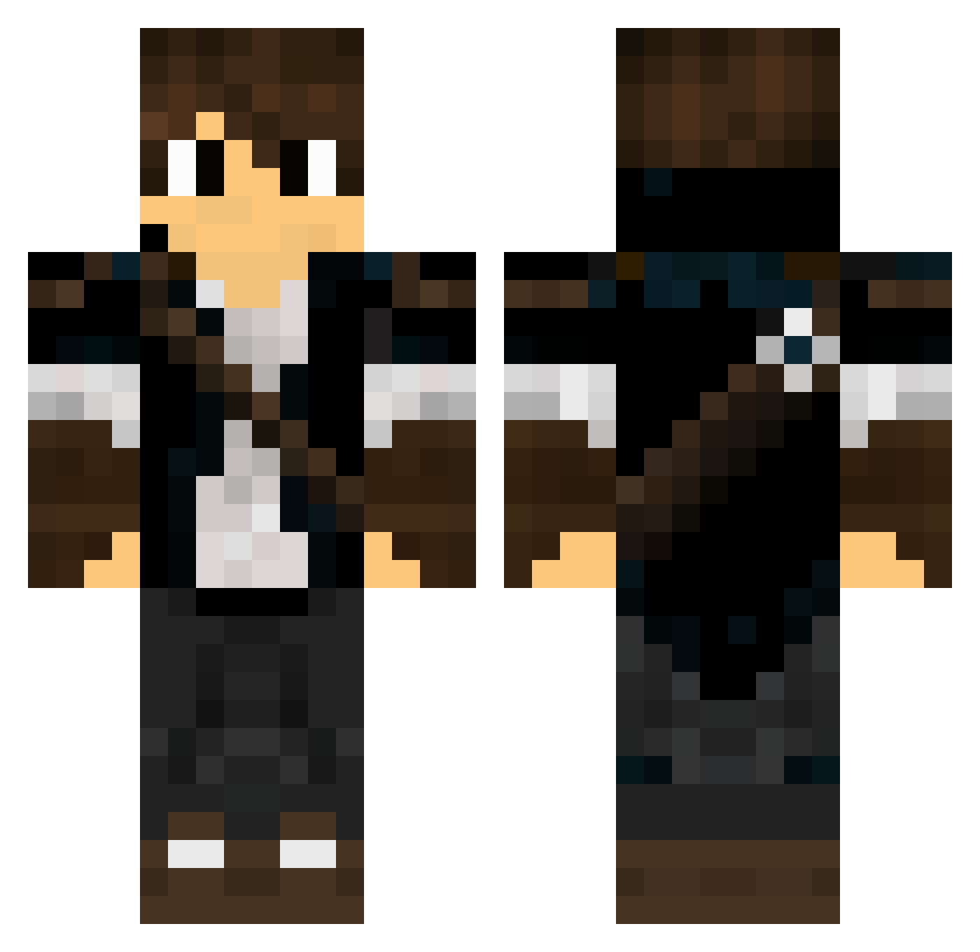 Standardbearer Minecraft skin, front and back view