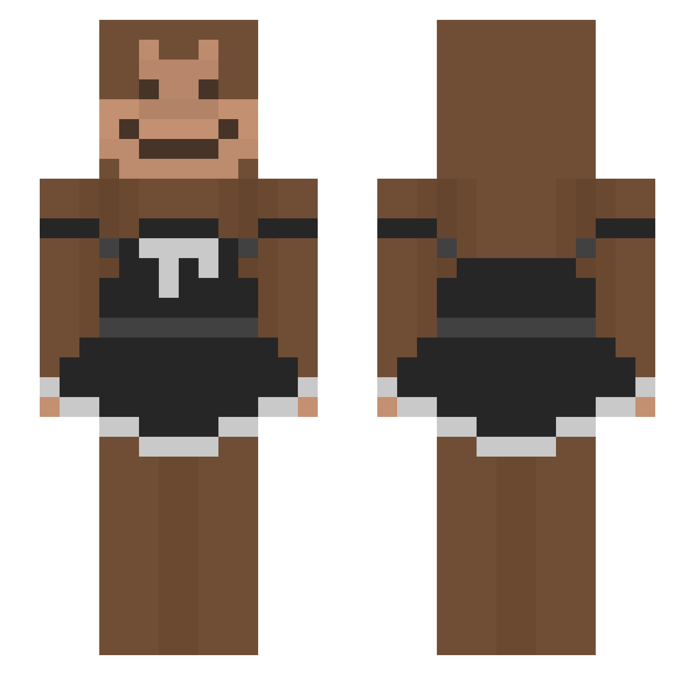 ch1ckensoup Minecraft skin, front and back view