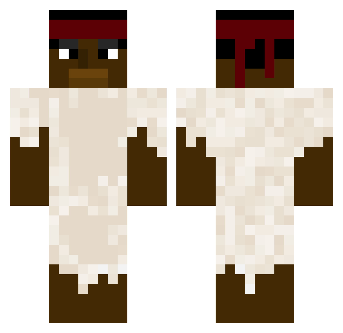 _Aspen2000 Minecraft skin, front and back view