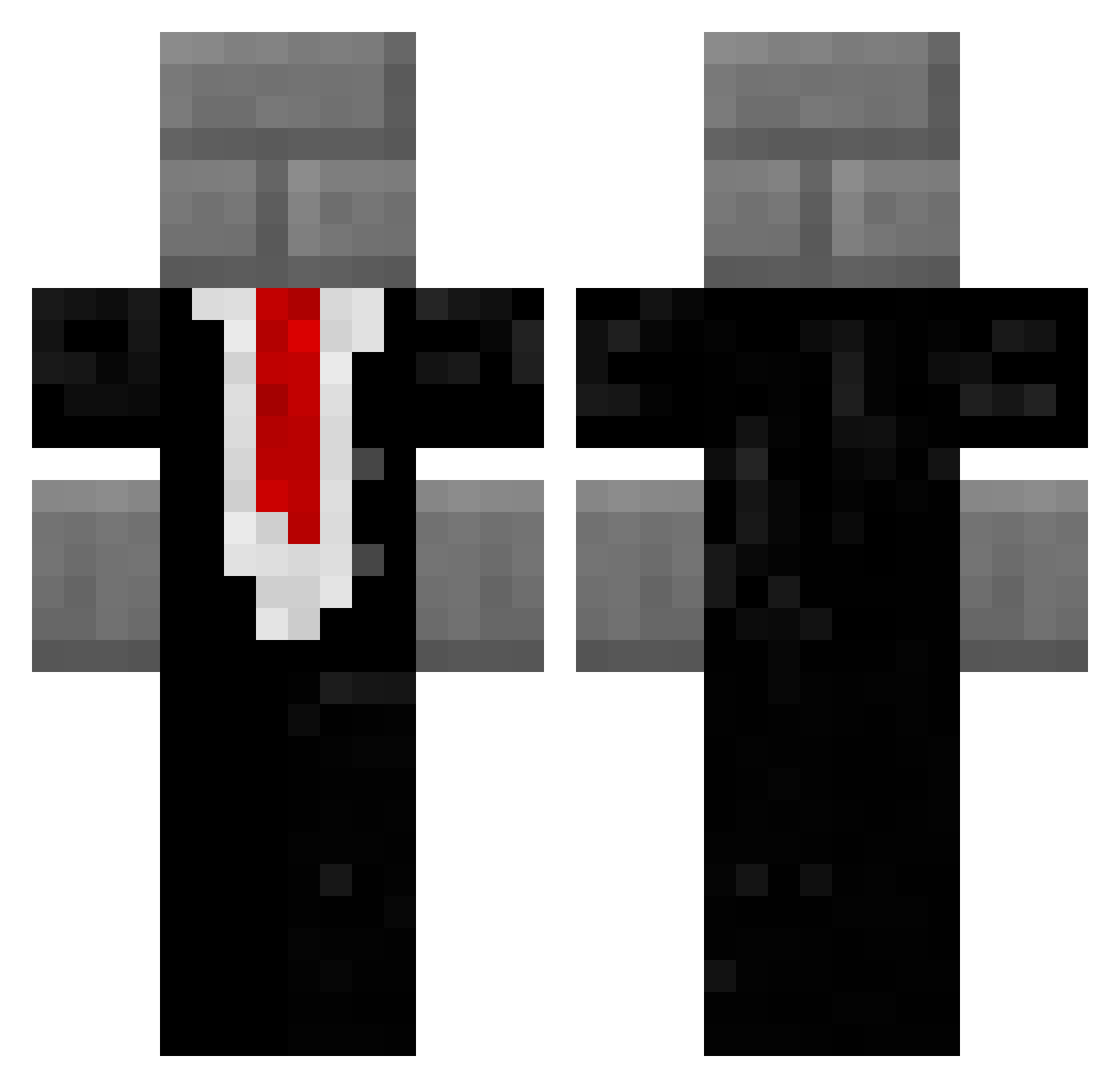 Archwage Minecraft skin, front and back view