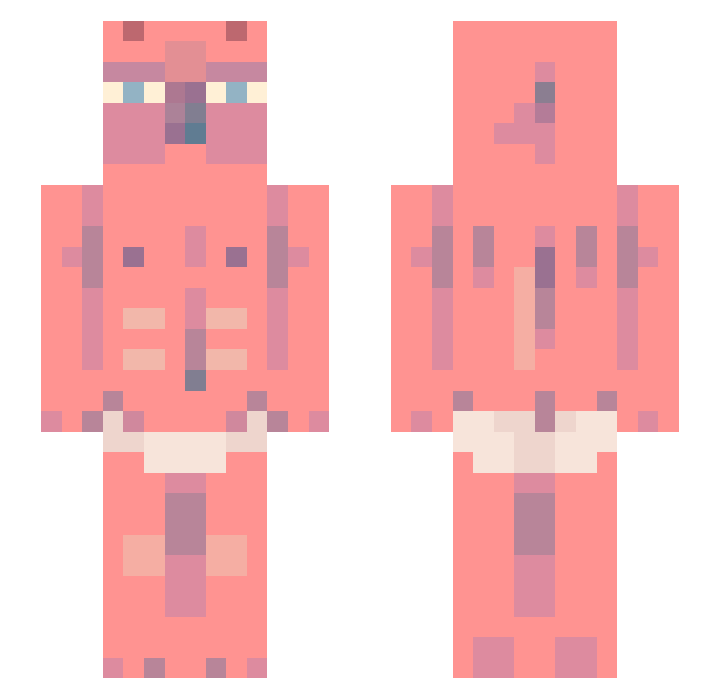 MinisculeSum005 Minecraft skin, front and back view
