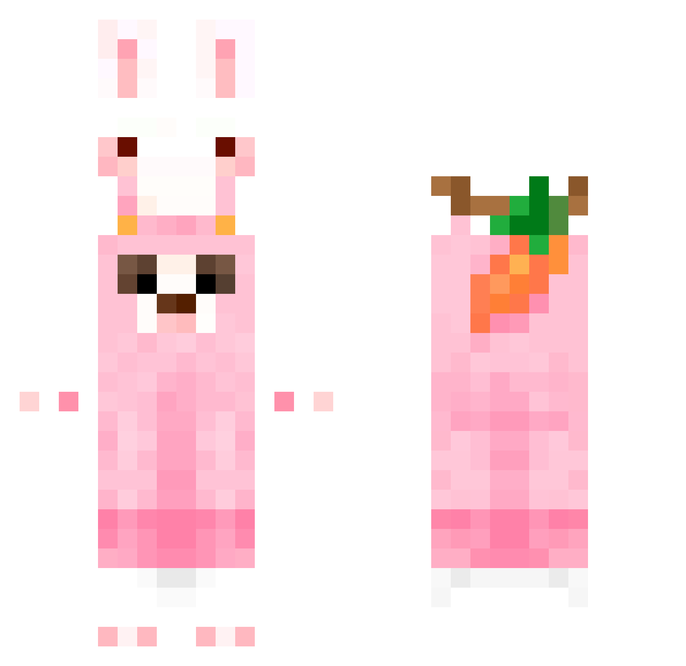 Ego_Money Minecraft skin, front and back view