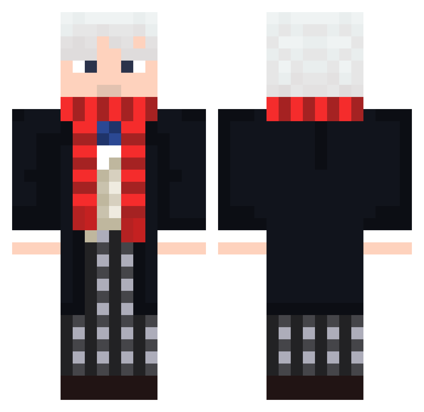 sloan411 Minecraft skin, front and back view
