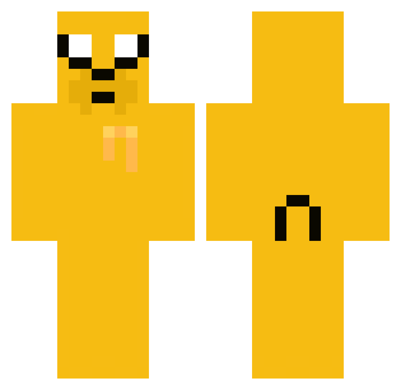 ALondon4017 Minecraft skin, front and back view